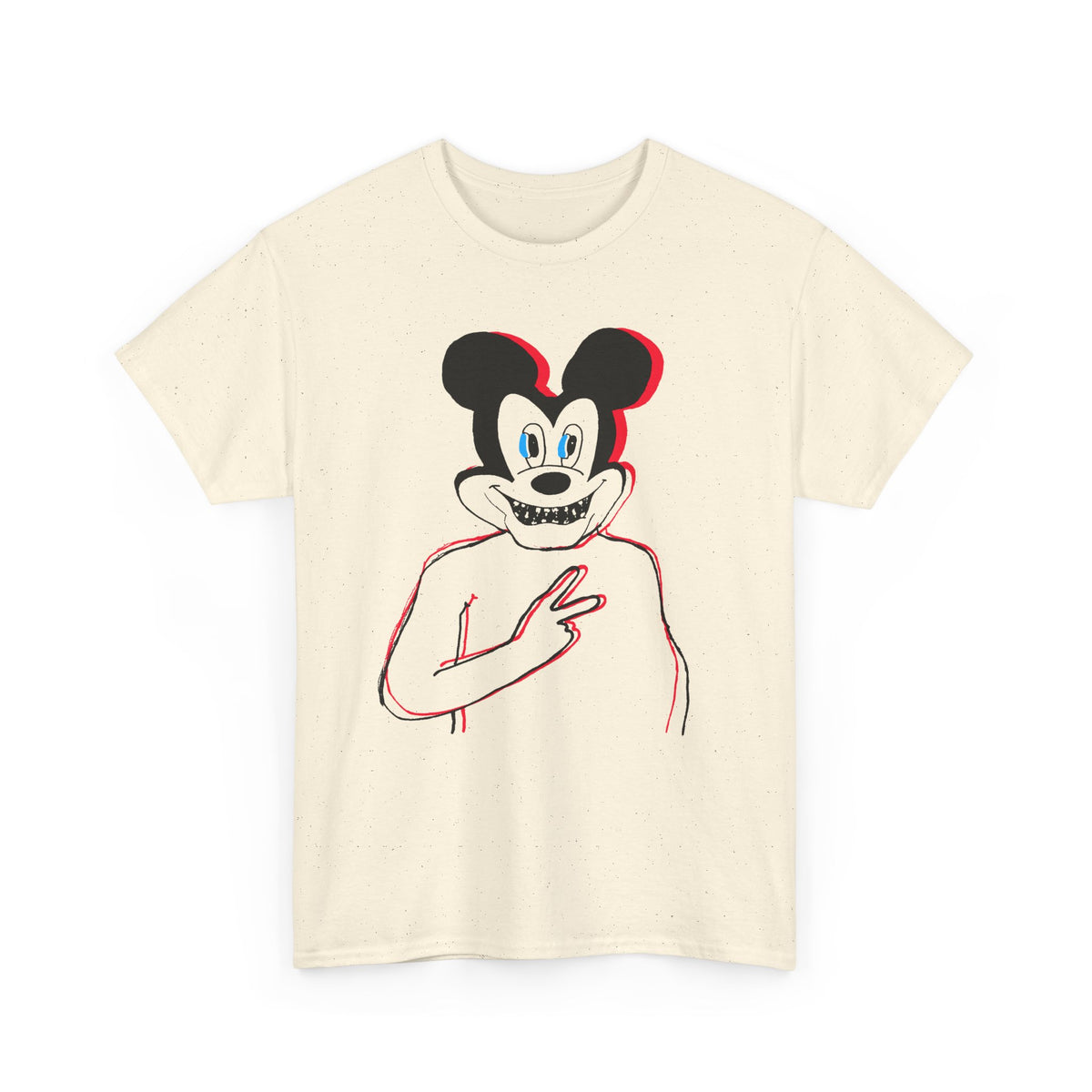 1960s british underground magazine peace sign mickey fan art edit no halo tshirt
