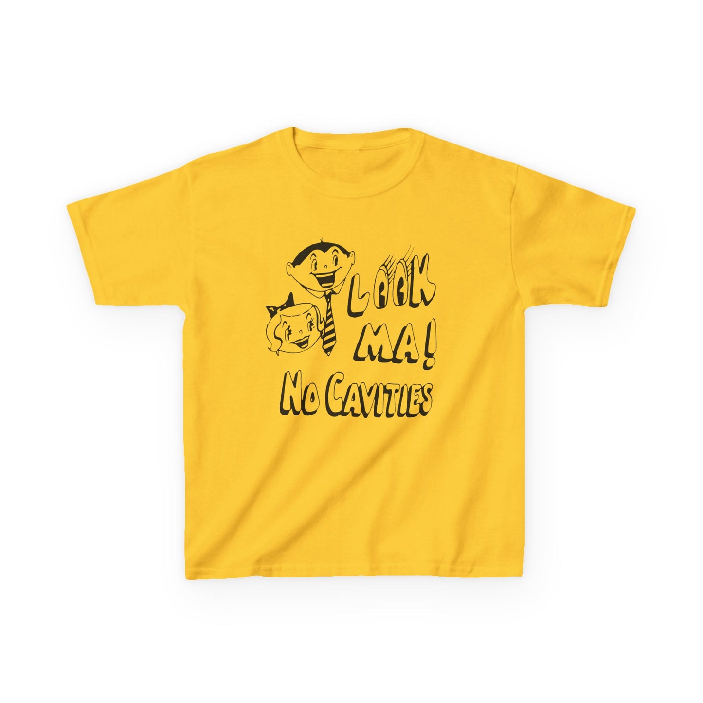 vintage look ma! no cavities reproduction YOUTH SIZE tee