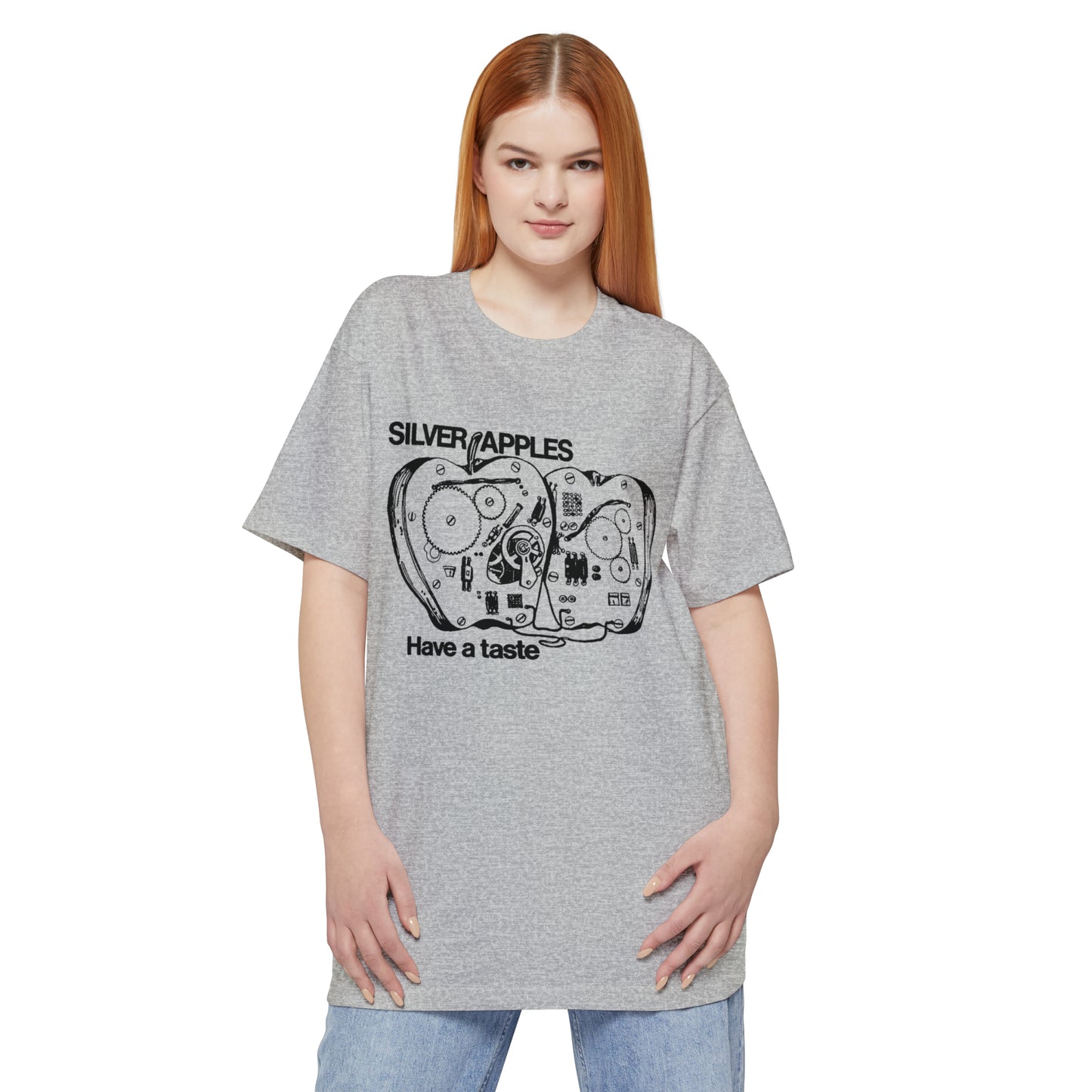 oversized silver apples 1968 have a taste unisex tall beefy tshirt