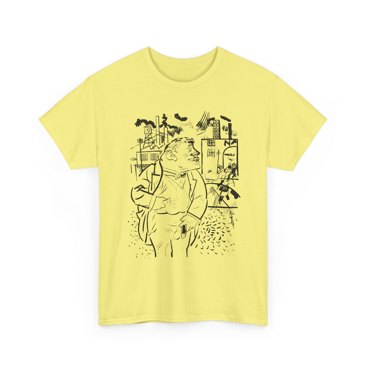 1921 geroge grosz sketch "i shall exterminate everything around me that restricts me from being the master" tshirt