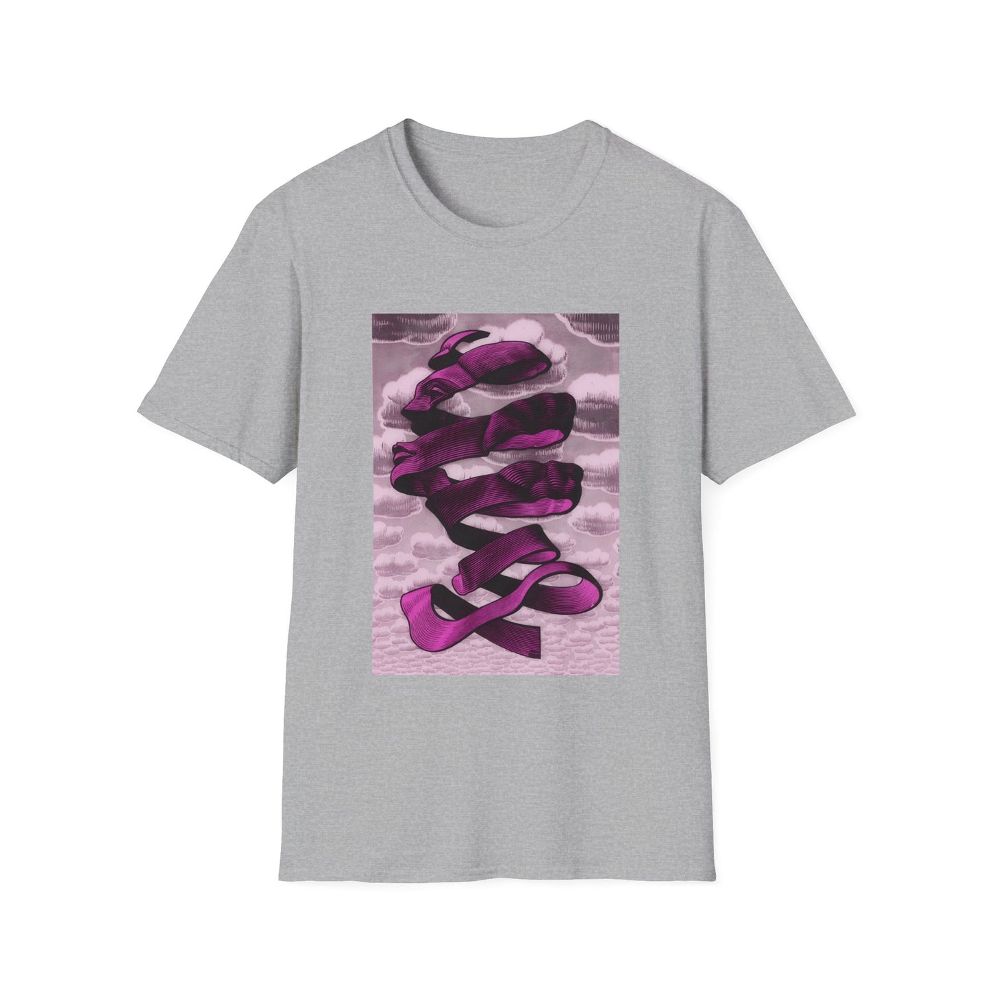 1955 m.c escher rind in pink tshirt