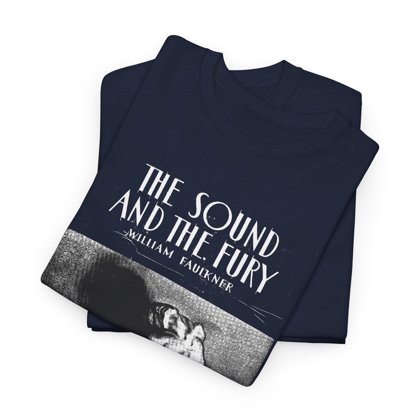 1929 the sound and the fury by william faulkner book cover edit tshirt