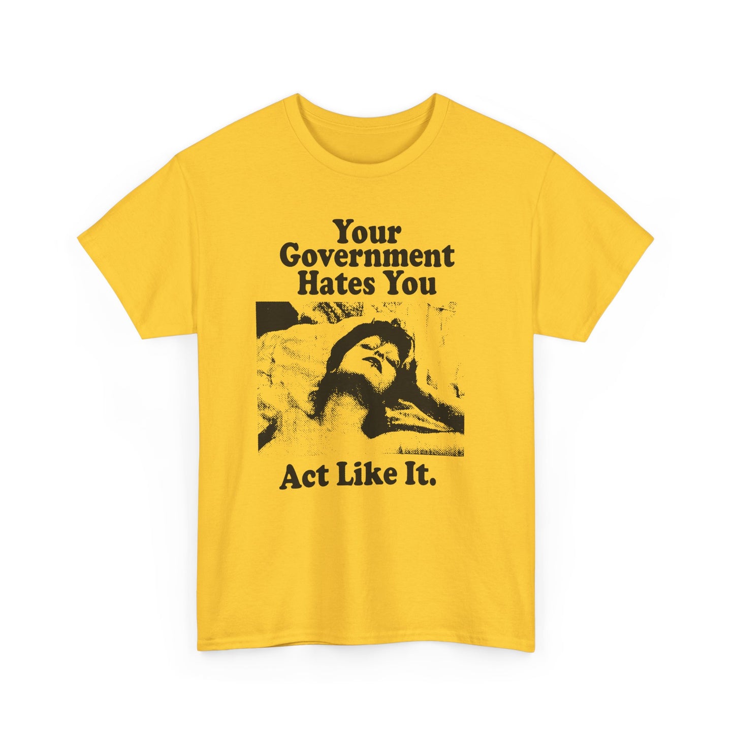 vintage playboy graphic your government hates you act like it reproduction tshirt
