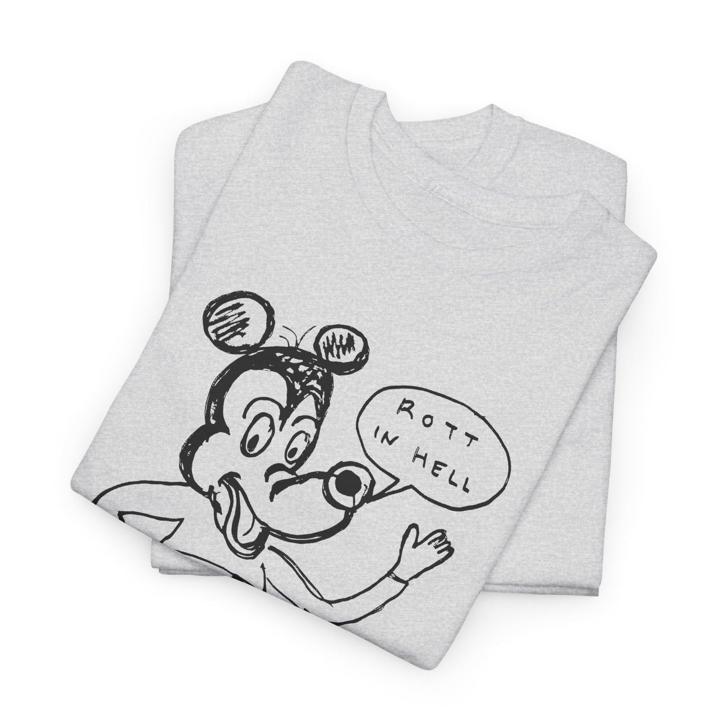 rot in hell bucoo! drawing by daniel johnston custom edit tshirt