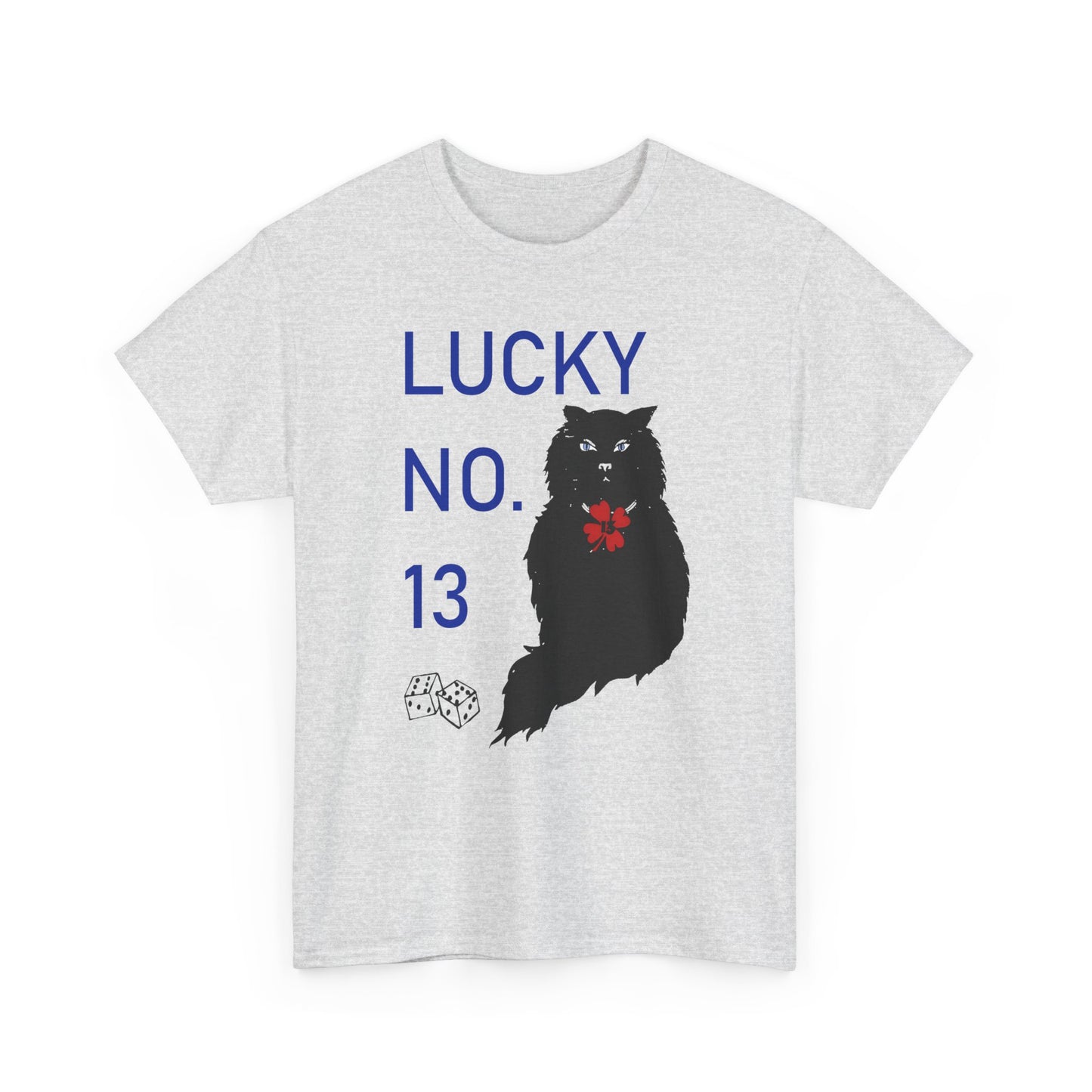1976 qsl card lucky number 13 black cat custom reproduction tshirt