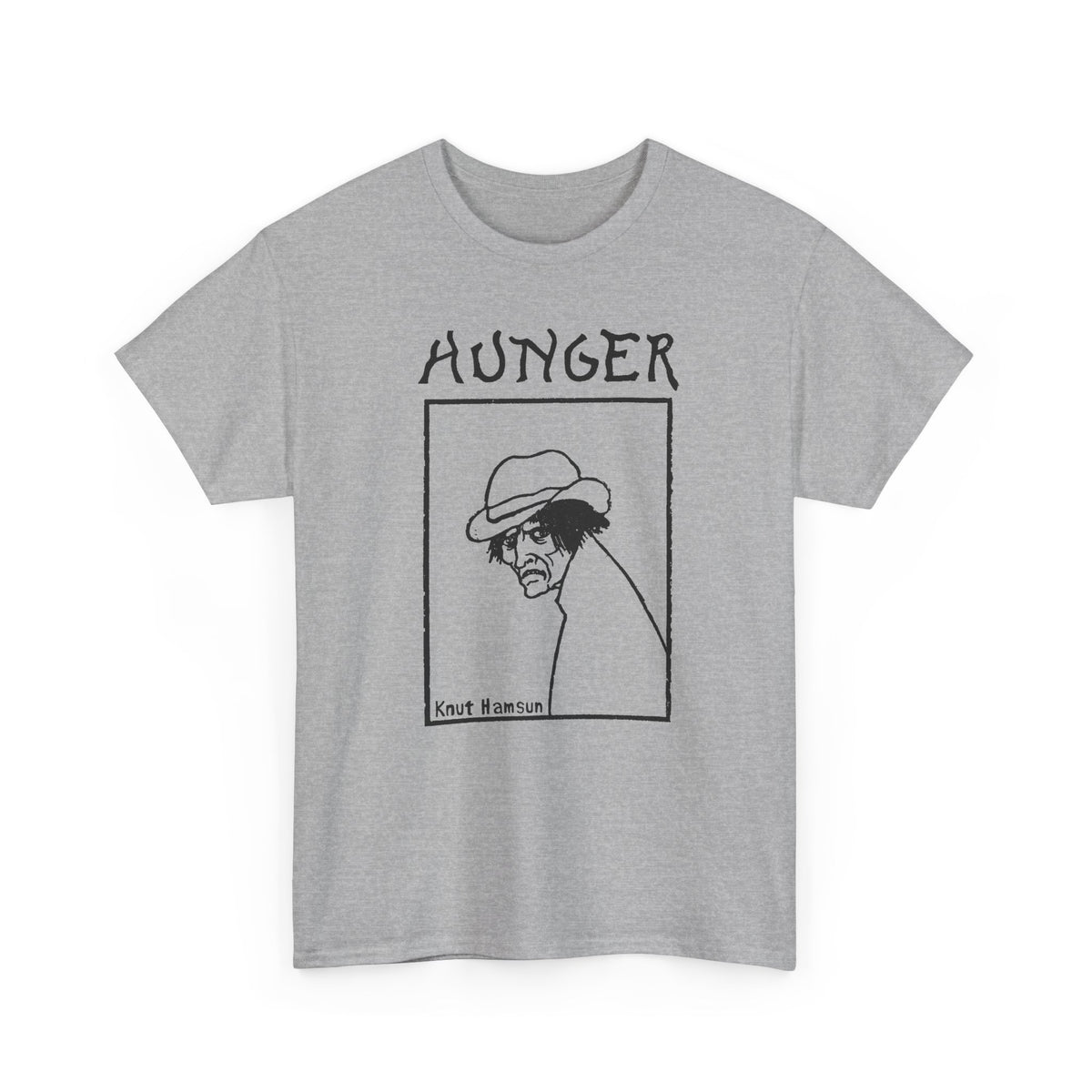 1890 hunger by knut hamsun book cover tshirt