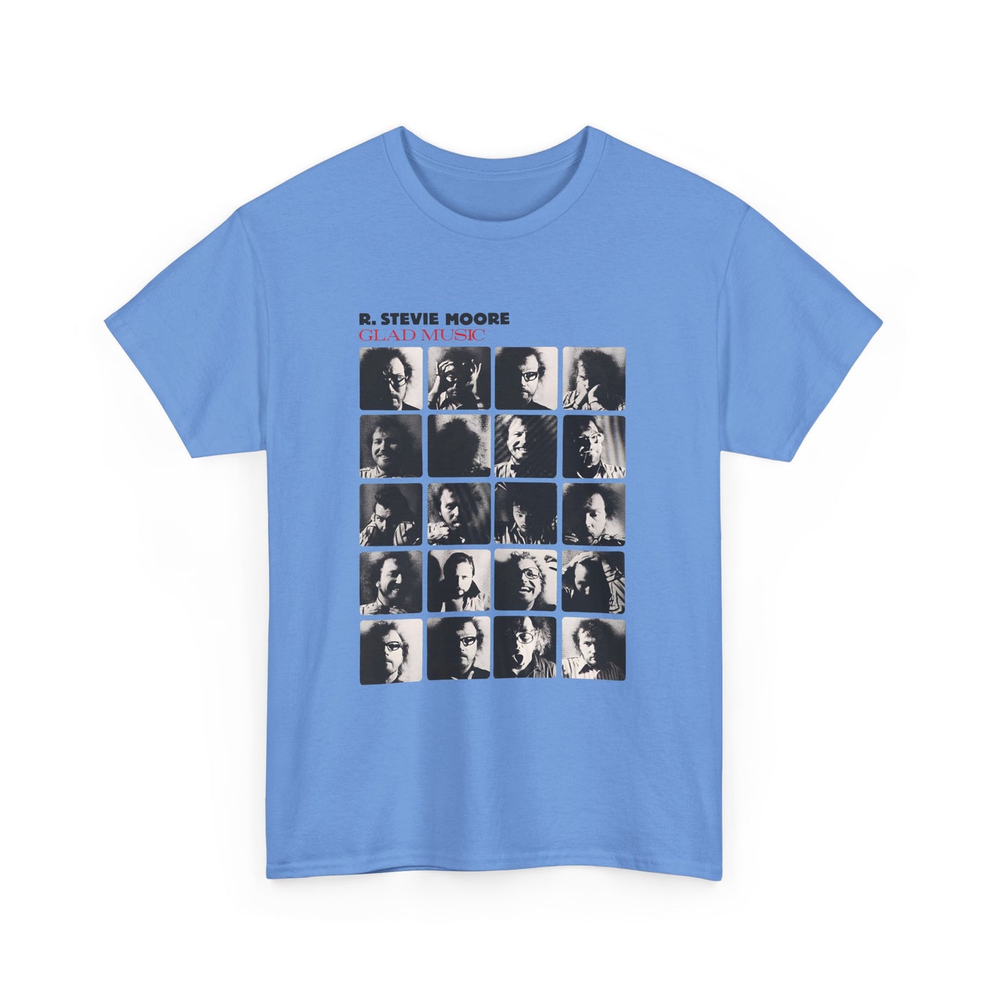 1986 glad music by r stevie moore album cover custom edit tshirt