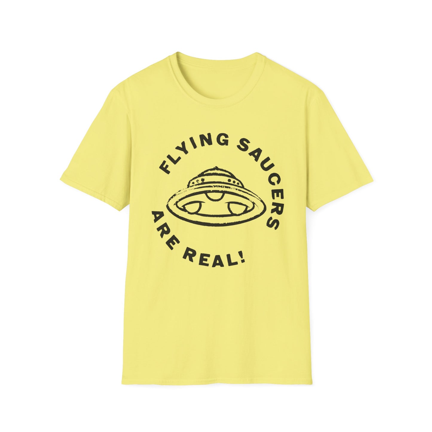 flying saucers are real! vintage style image tshirt