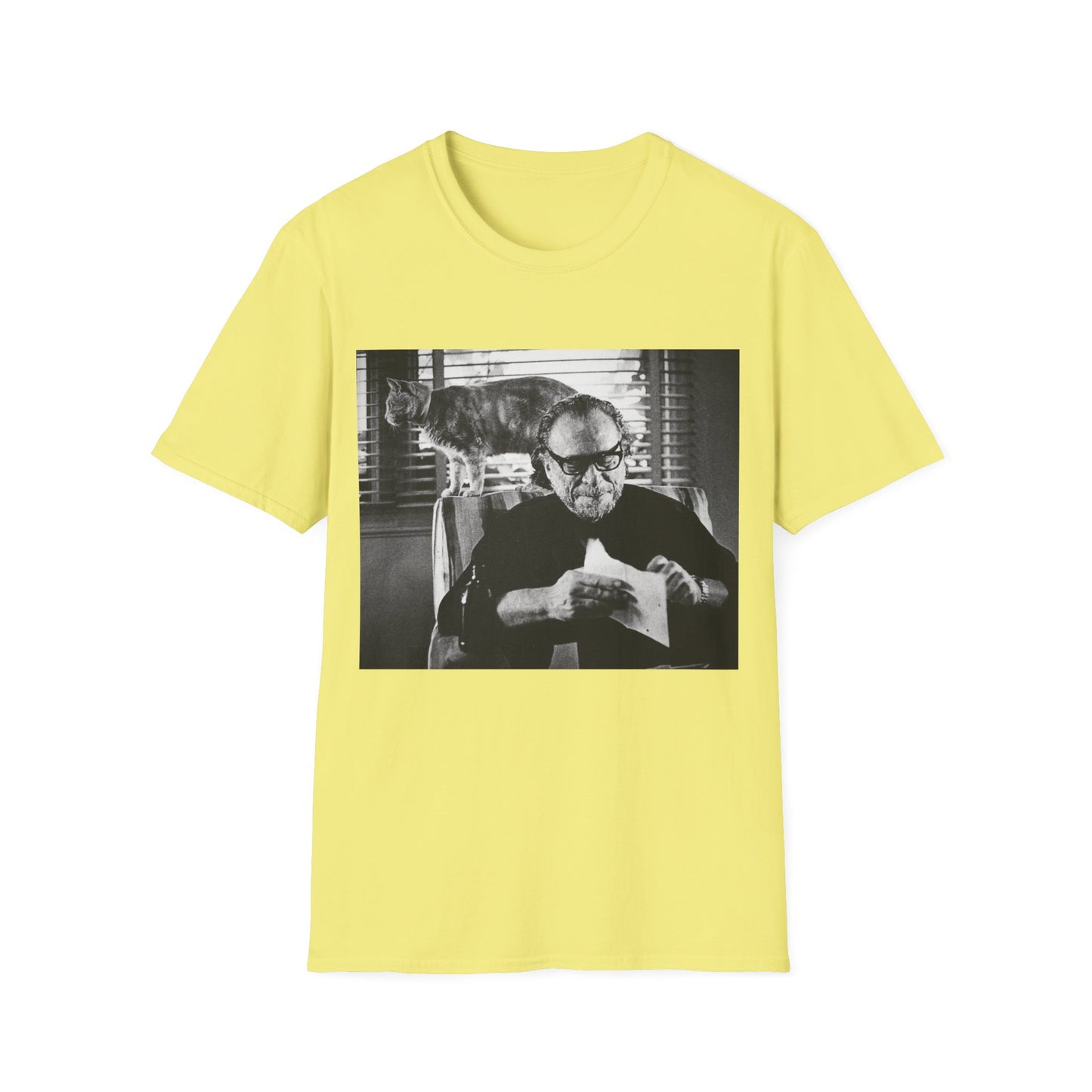 bukowski and butch the cat tshirt