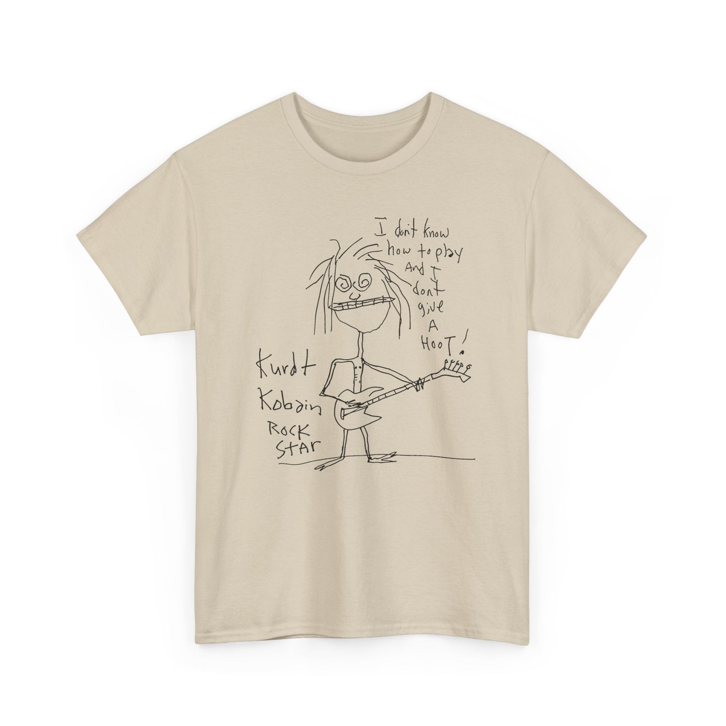 1992 kurt cobain self portrait reproduction tshirt