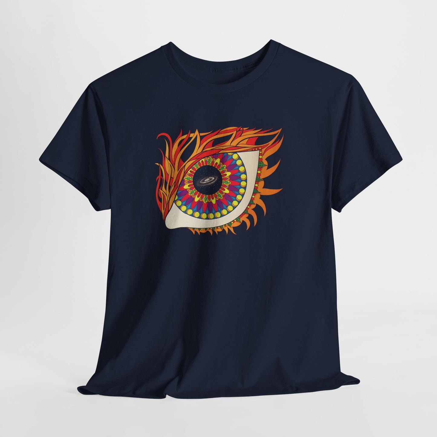 andromeda mandala eye 1960s graphic blacklight poster tshirt