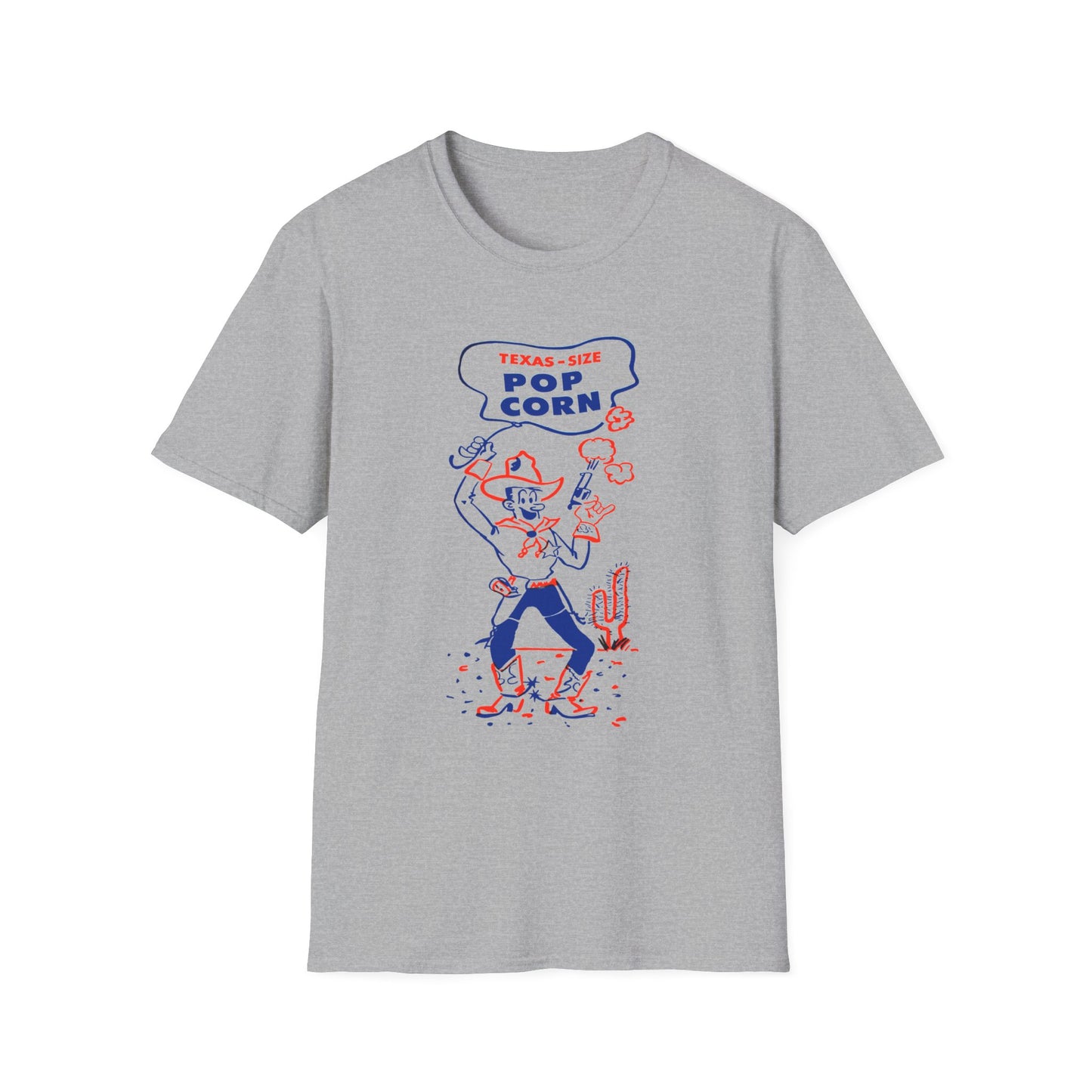 vintage texas size popcorn bag logo tshirt