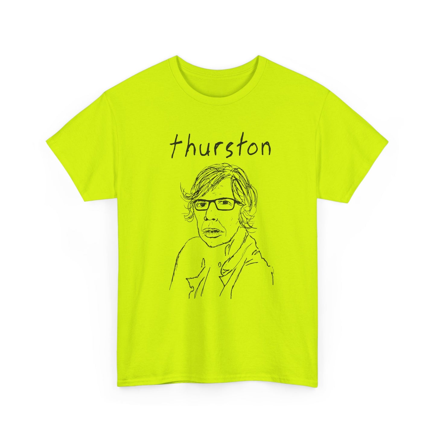 original drawing thurston moore with name tshirt