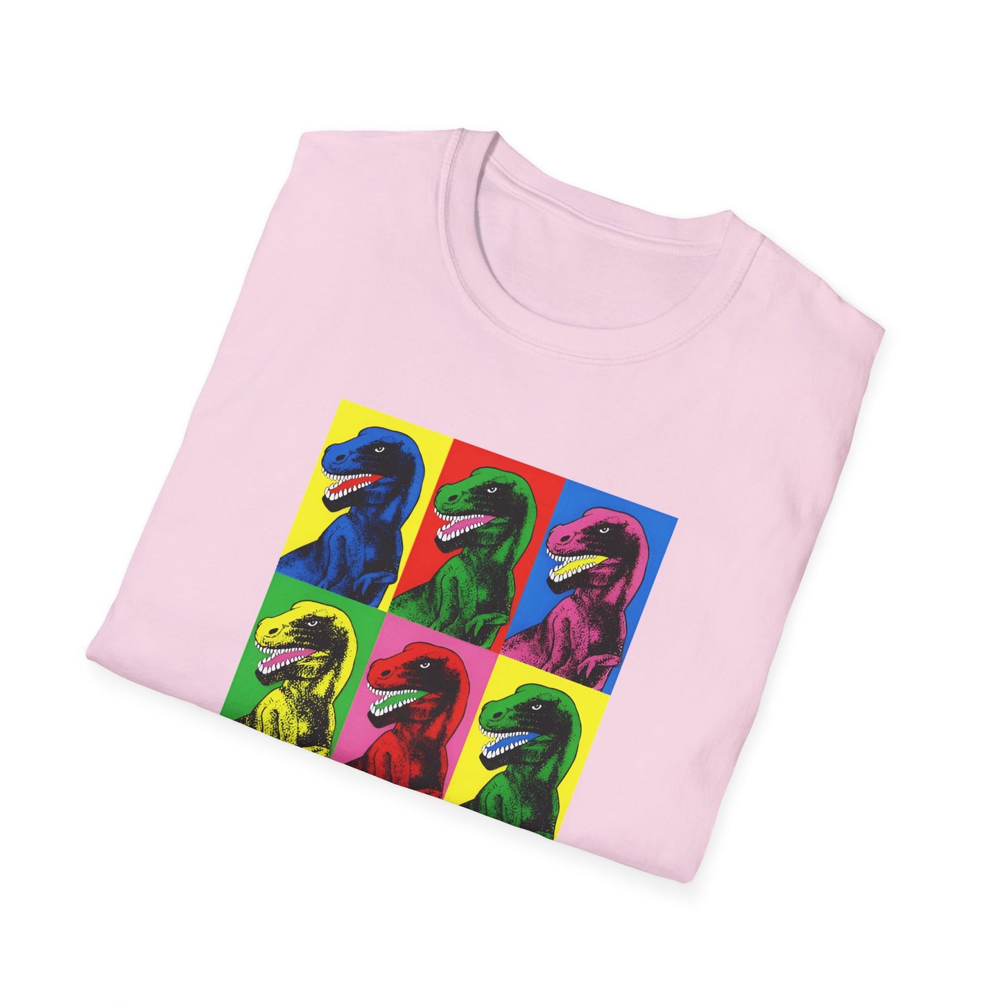 stanley desantis dinosaur pop art as worn by steven spielberg on jurassic park 1993 movie set tshirt
