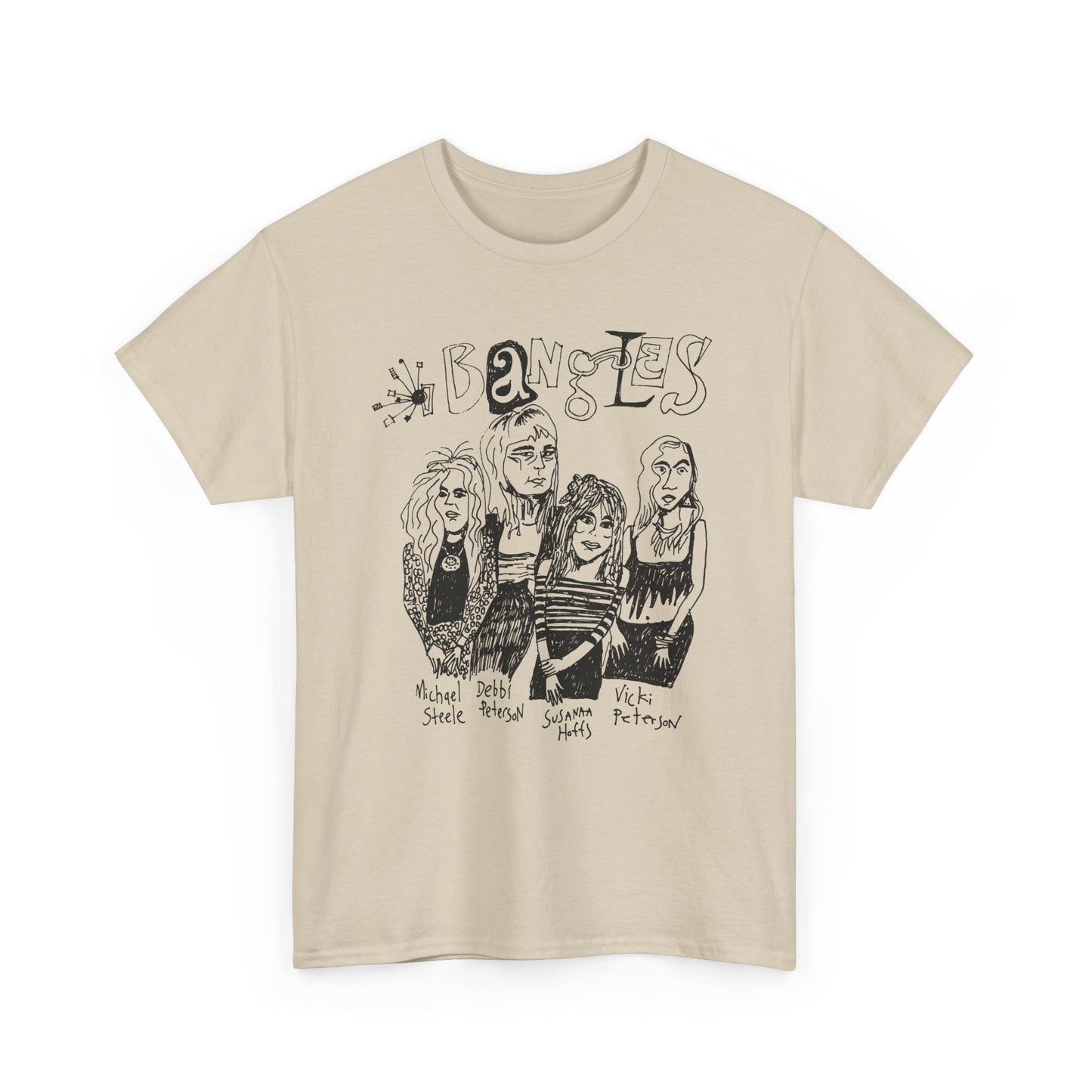 the bangles band original drawing tshirt