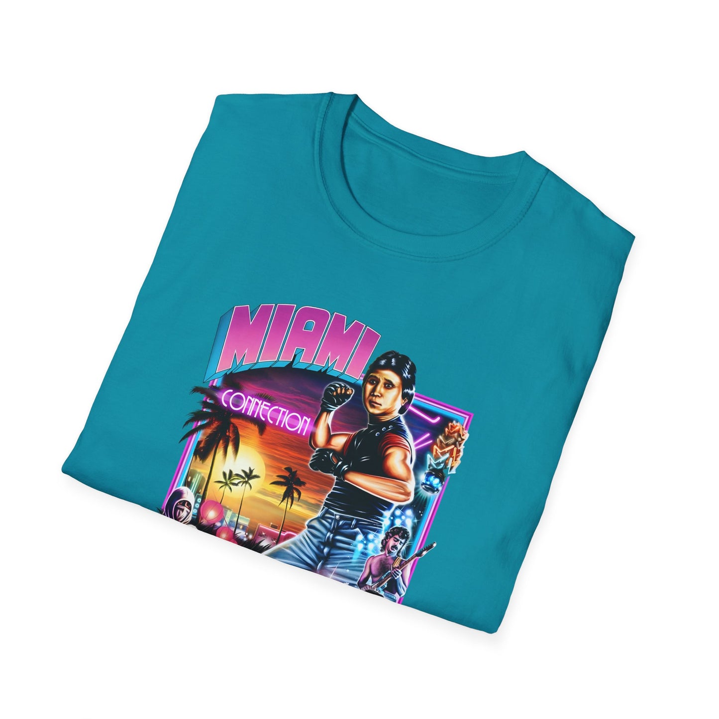 1987 movie miami connection movie poster tshirt