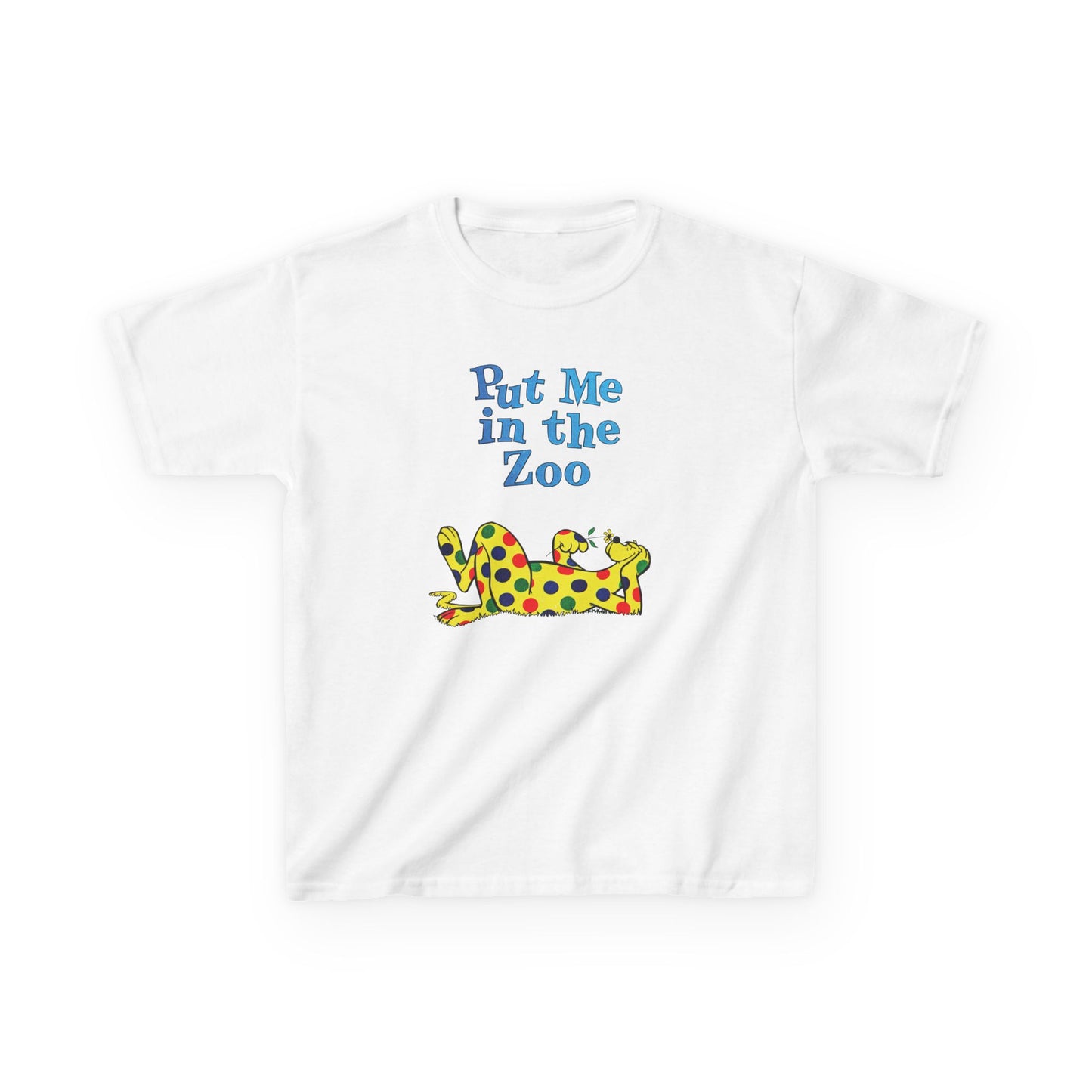 put me in the zoo YOUTH SIZE short sleeve tee