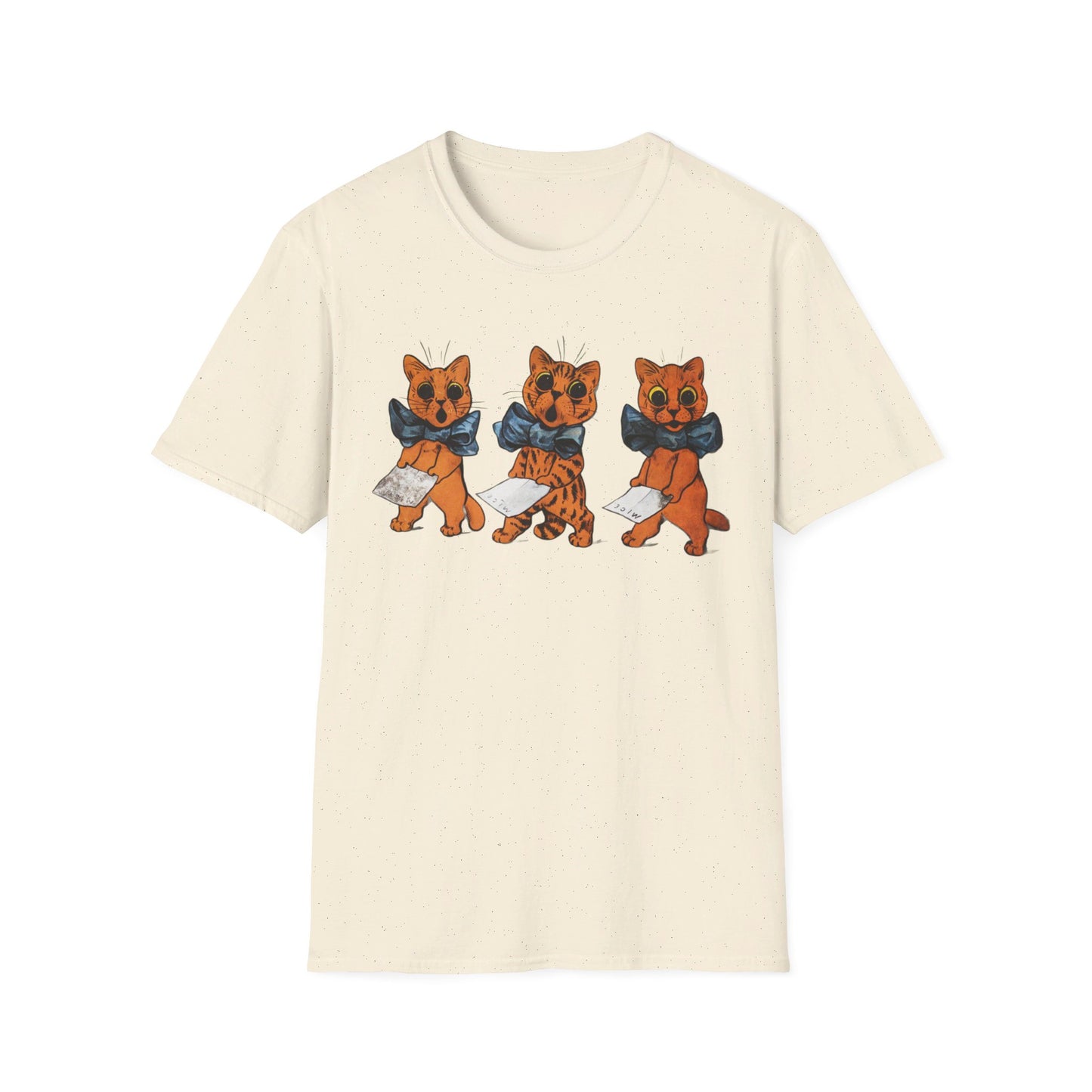 louis wain famous tenors colored lithograph reproduction tshirt