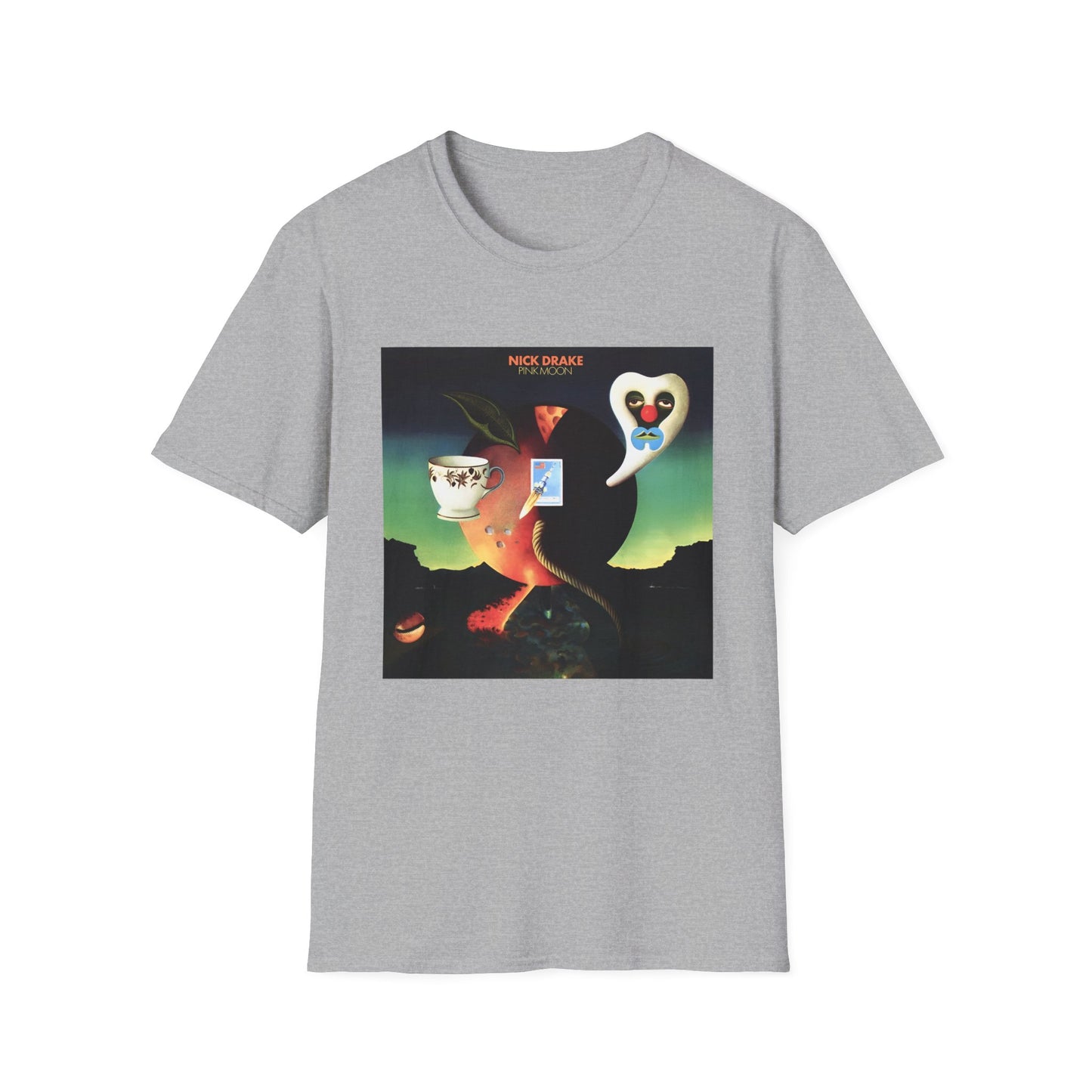 nick drake 1972 pink moon album cover tshirt