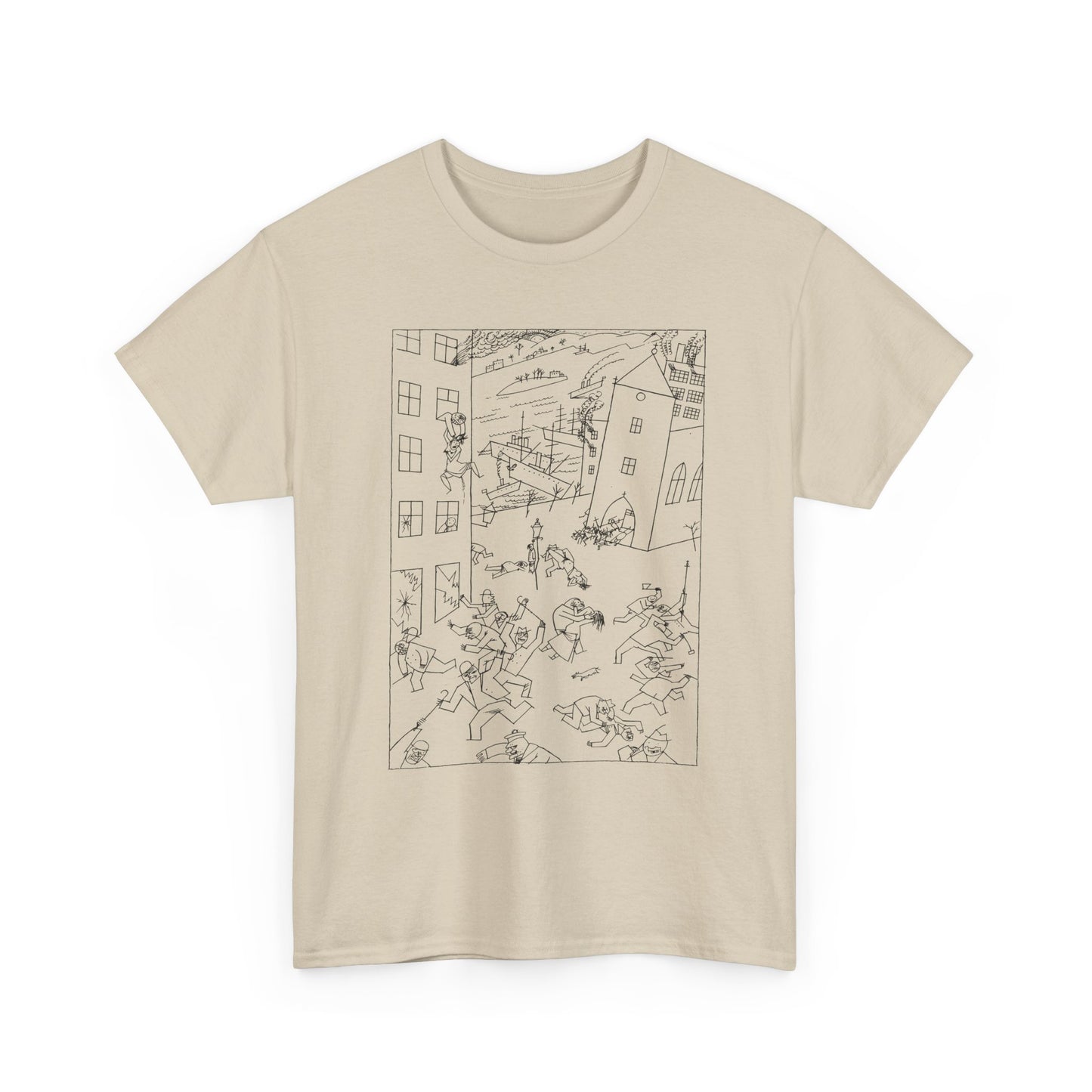 1915 drawing george grosz riot of the insane tshirt