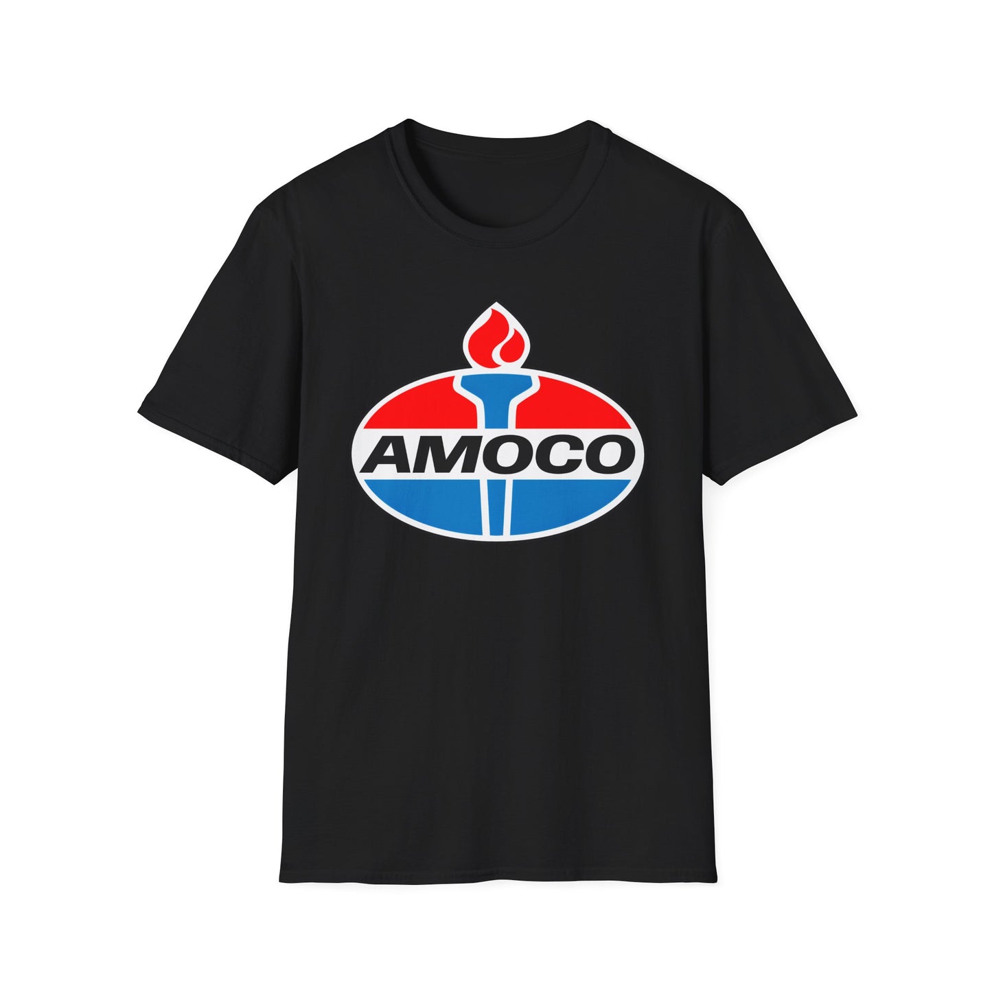 amoco oil company logo tshirt