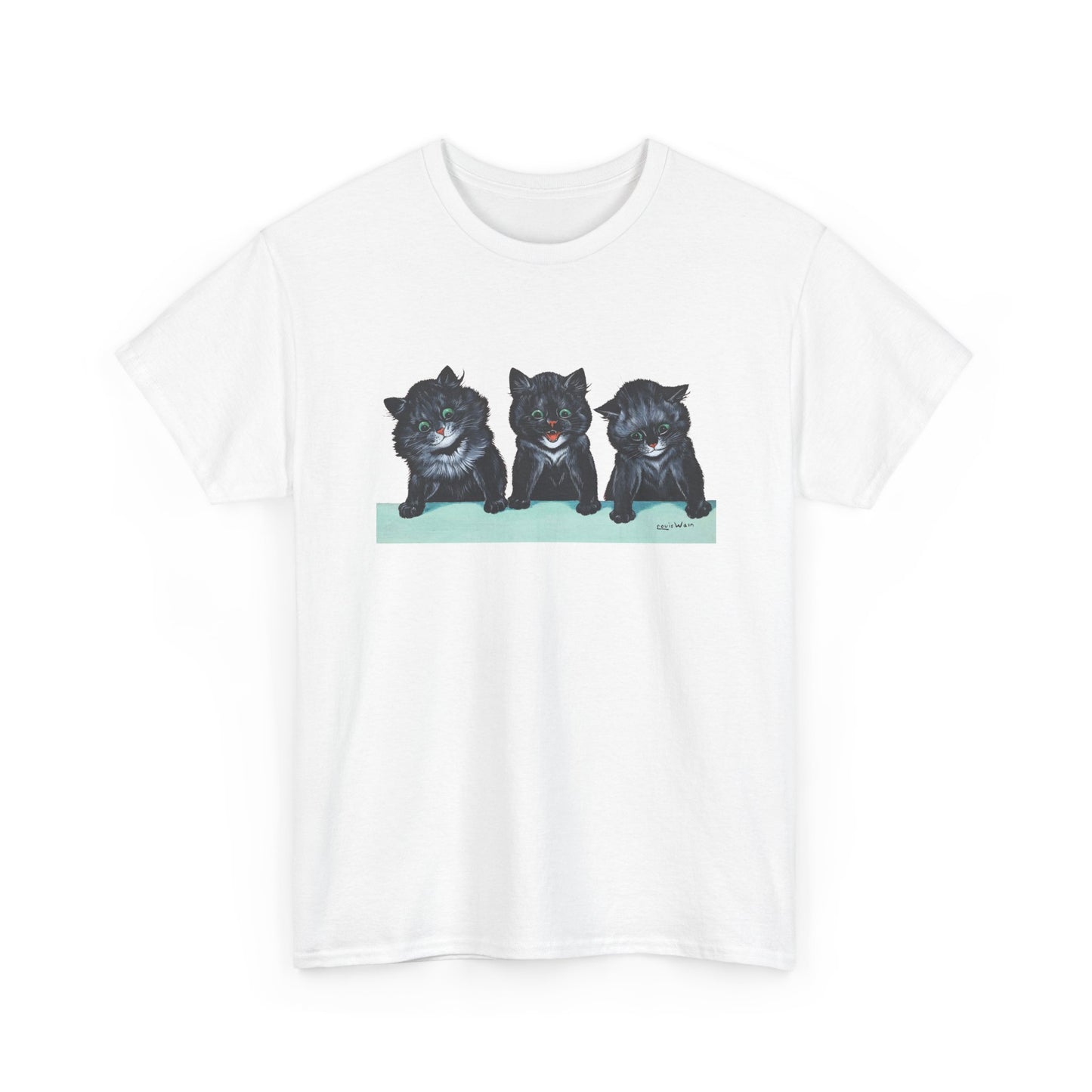 louis wain anthropomorphised cat painting 3 black cats