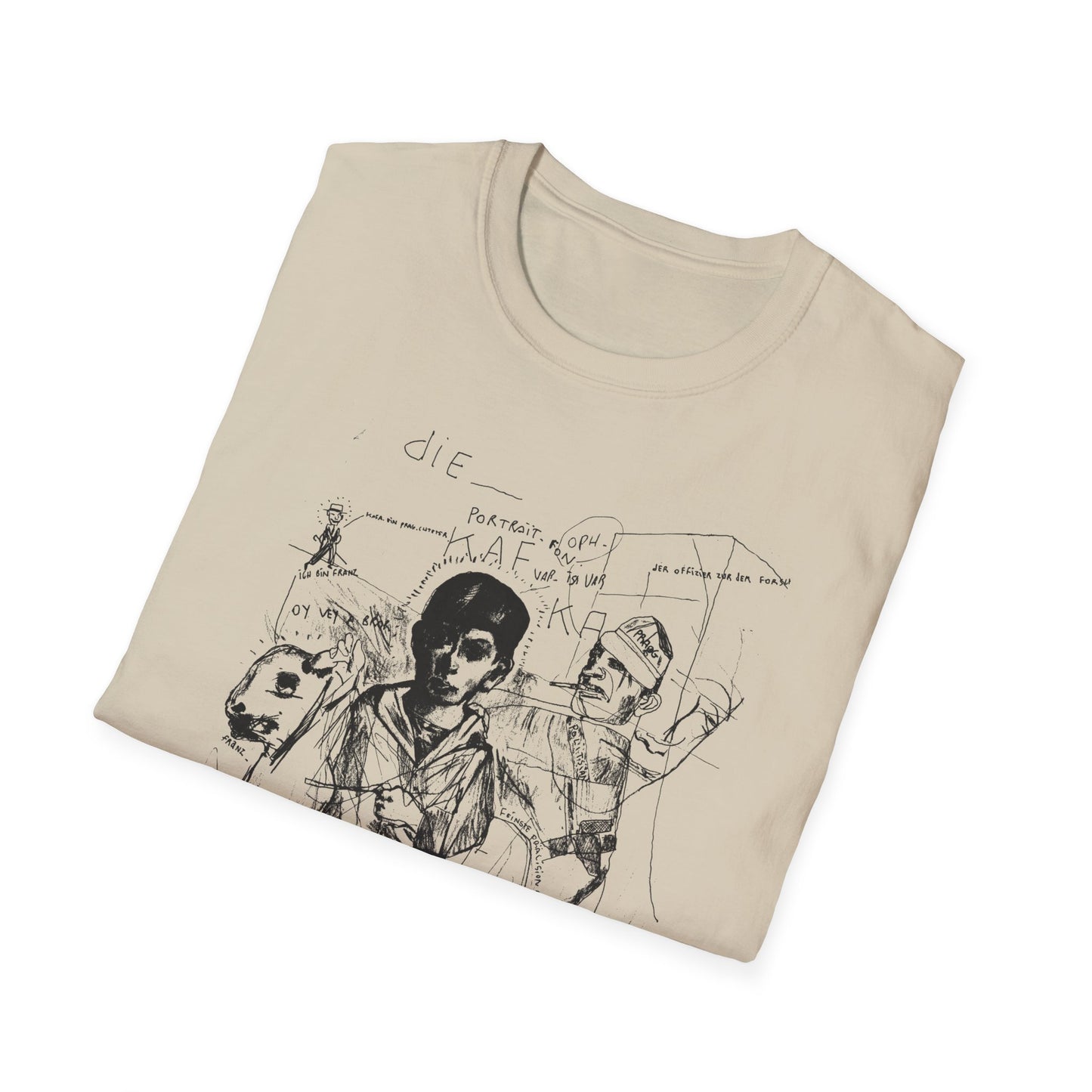 1985 stephane mandelbaum drawing die portrait von kafka tshirt