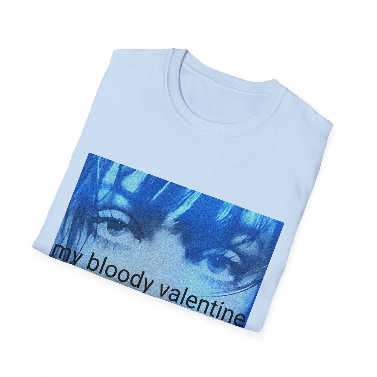 my bloody valentine belinda butcher close up in blue tshirt