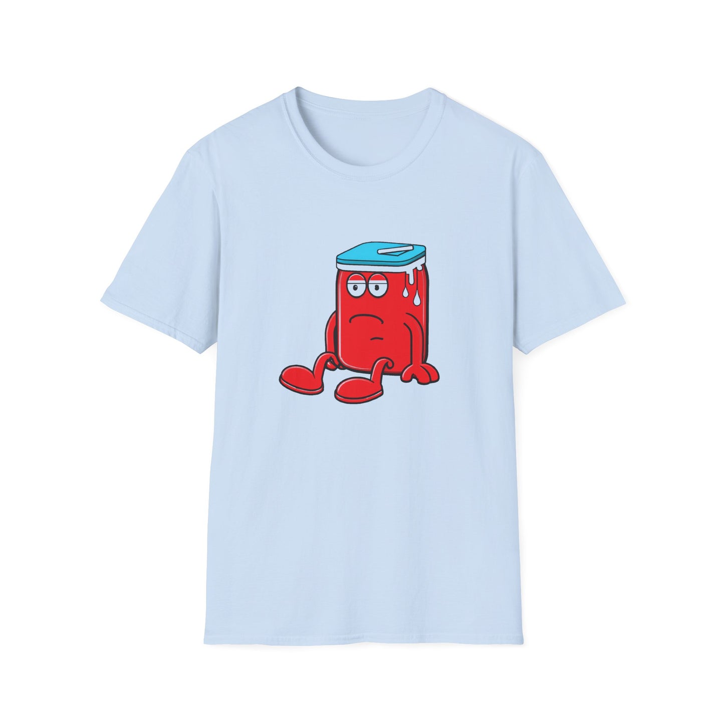 sad wanna be kool aid man juice guy tshirt