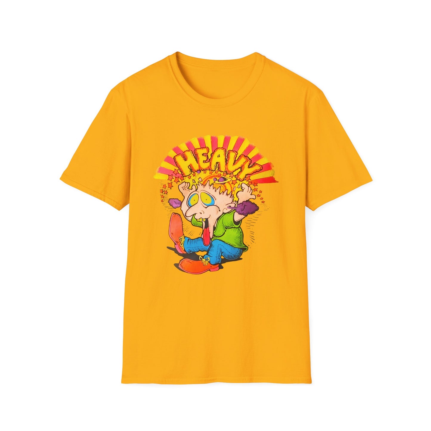 1970s heavy trip cartoon character reproduction tshirt