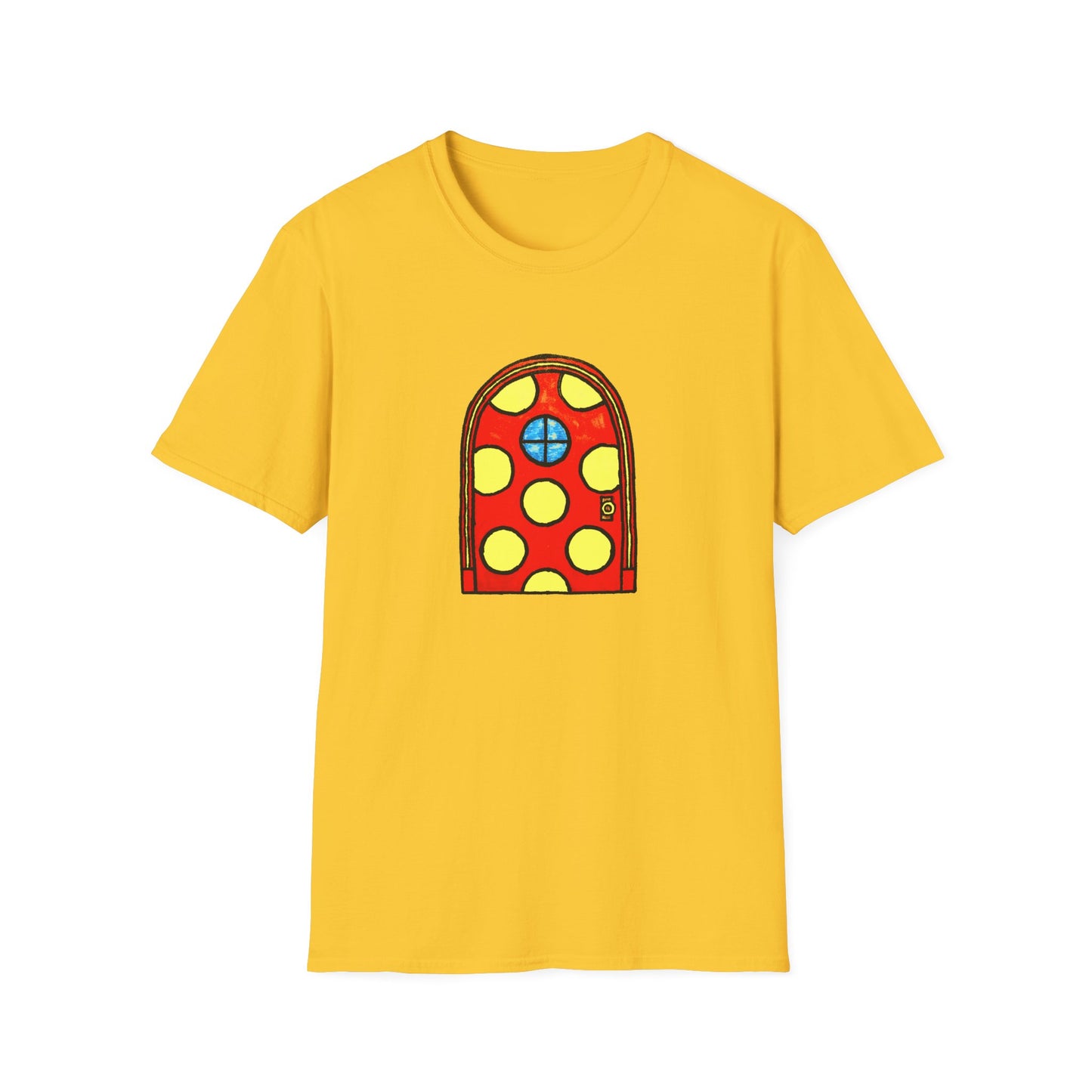 polka dot door original drawing tshirt