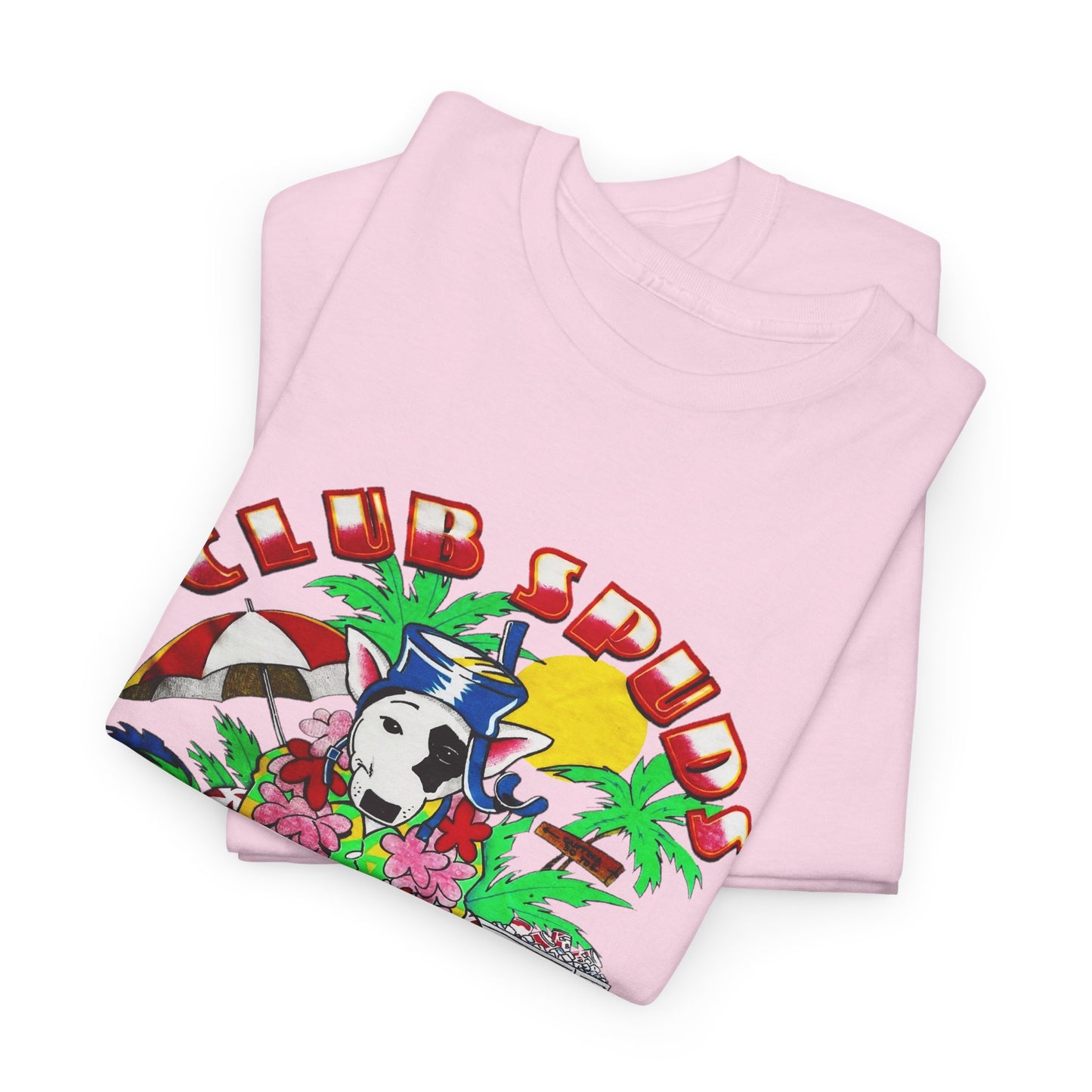 club spuds bud light vintage graphic reproduction tshirt