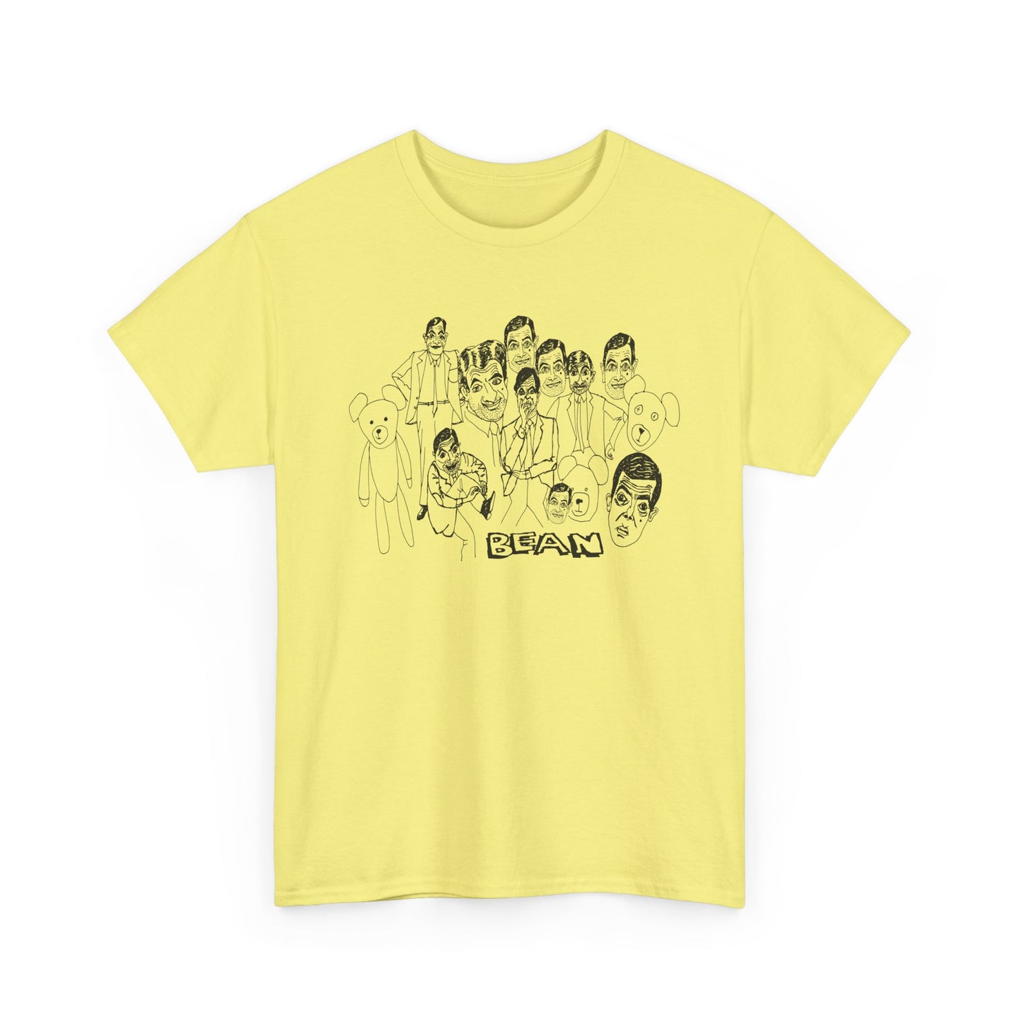 scary mr bean original drawing tshirt