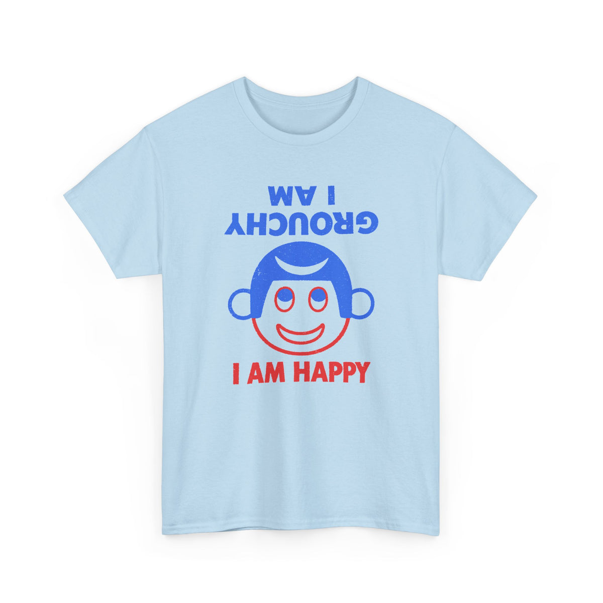 vintage i am grouchy i am happy pin graphic reproduction tshirt