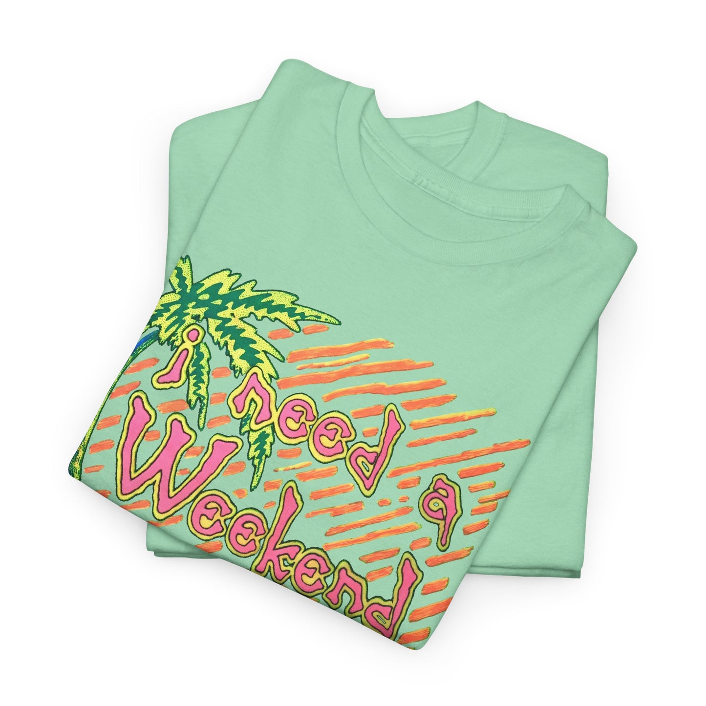 vintage 90s i need a weekend graphic custom reproduction tshirt