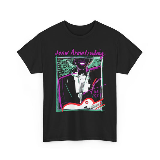 1983 the key by joan armatrading stretched album cover in purple tshirt