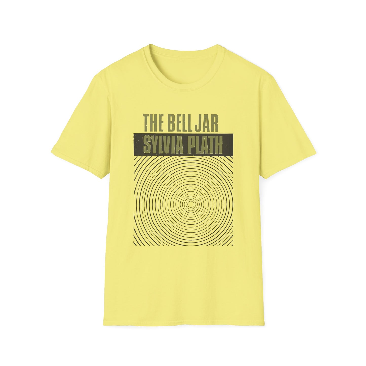 1963 book by sylvia plath the bell jar book cover tshirt