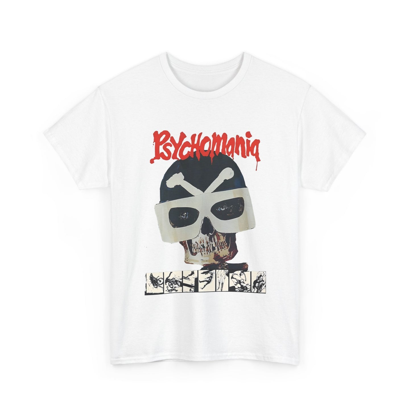1973 psychomania movie poster no lettering tshirt