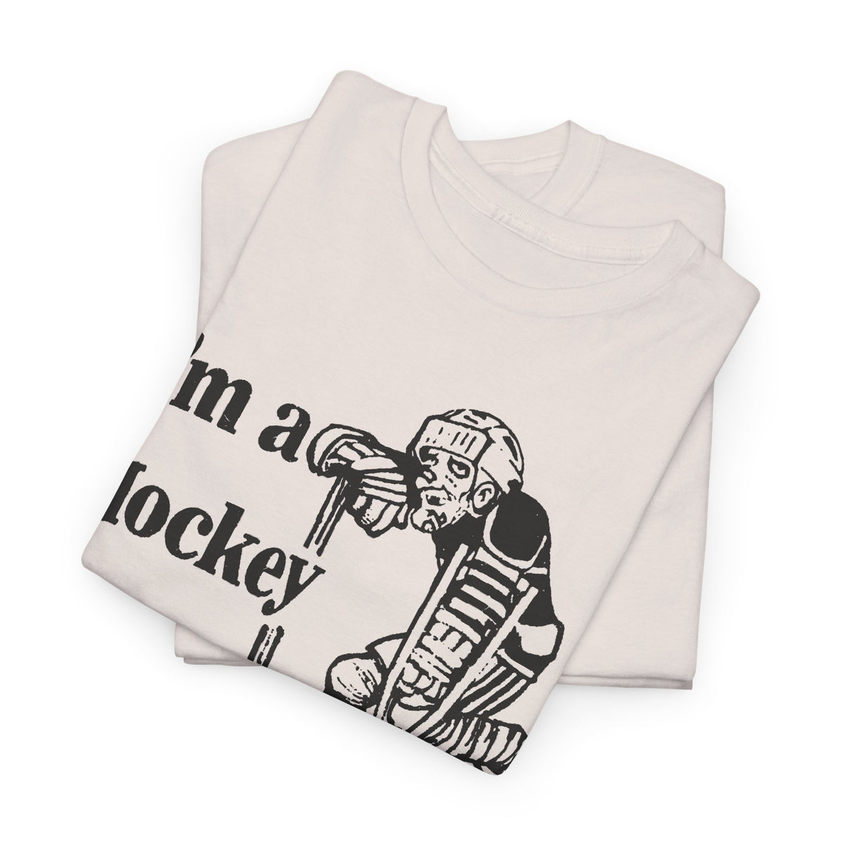 vintage canadian i'm a hockey nut graphic reproduction tshirt