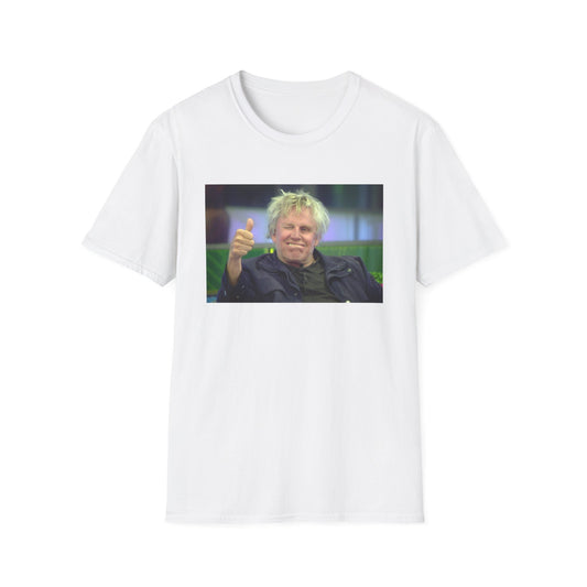 gary busey thumbs up tshirt