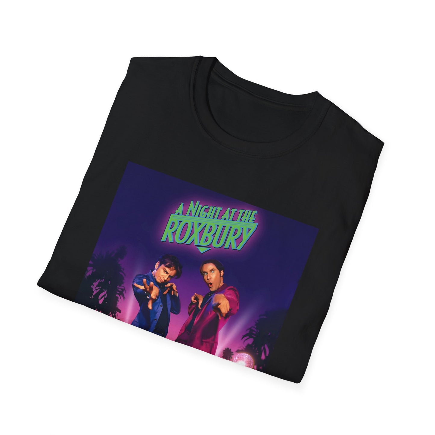a night at the roxbury 1998 movie poster pink and purple tshirt