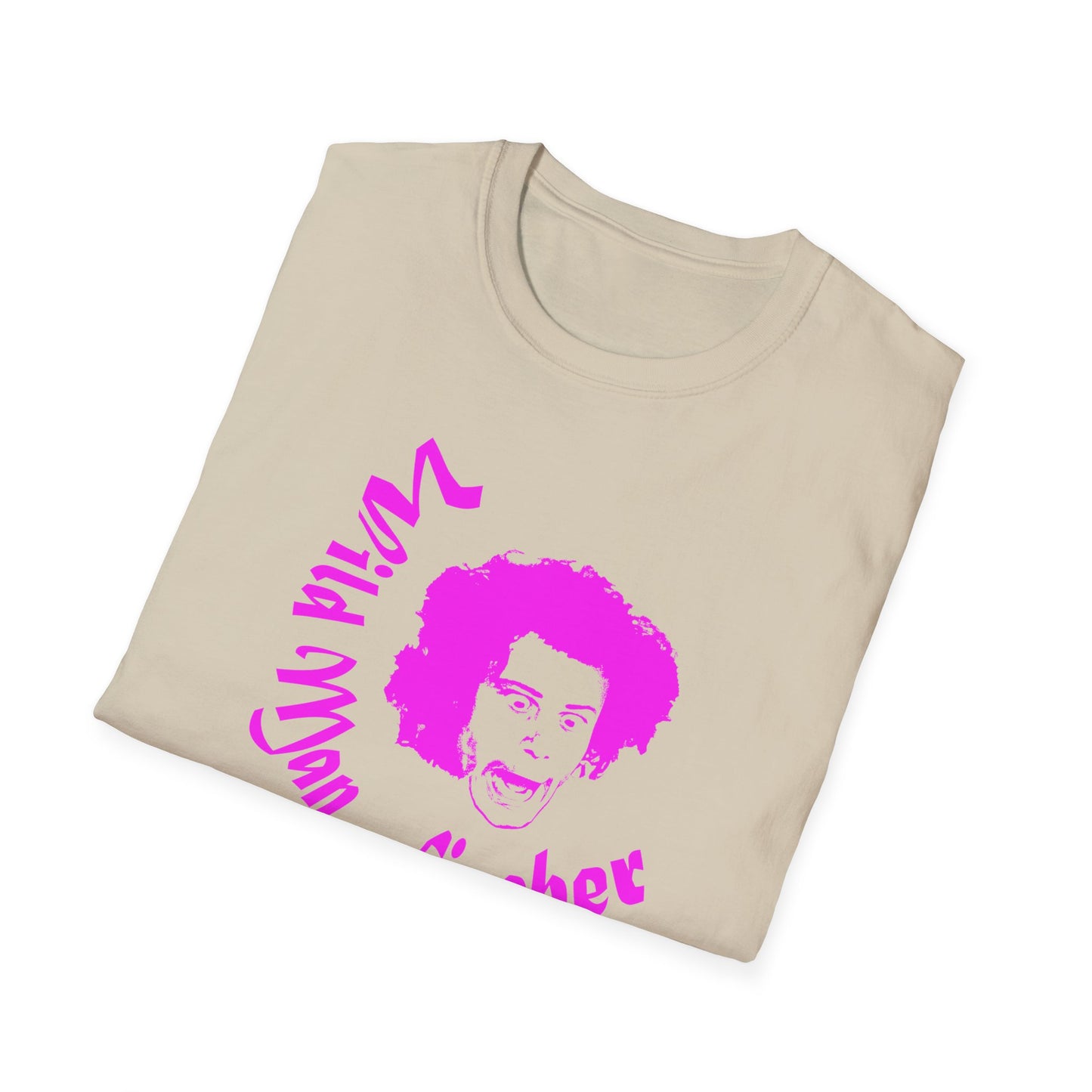 wild man fischer pink stencil tshirt