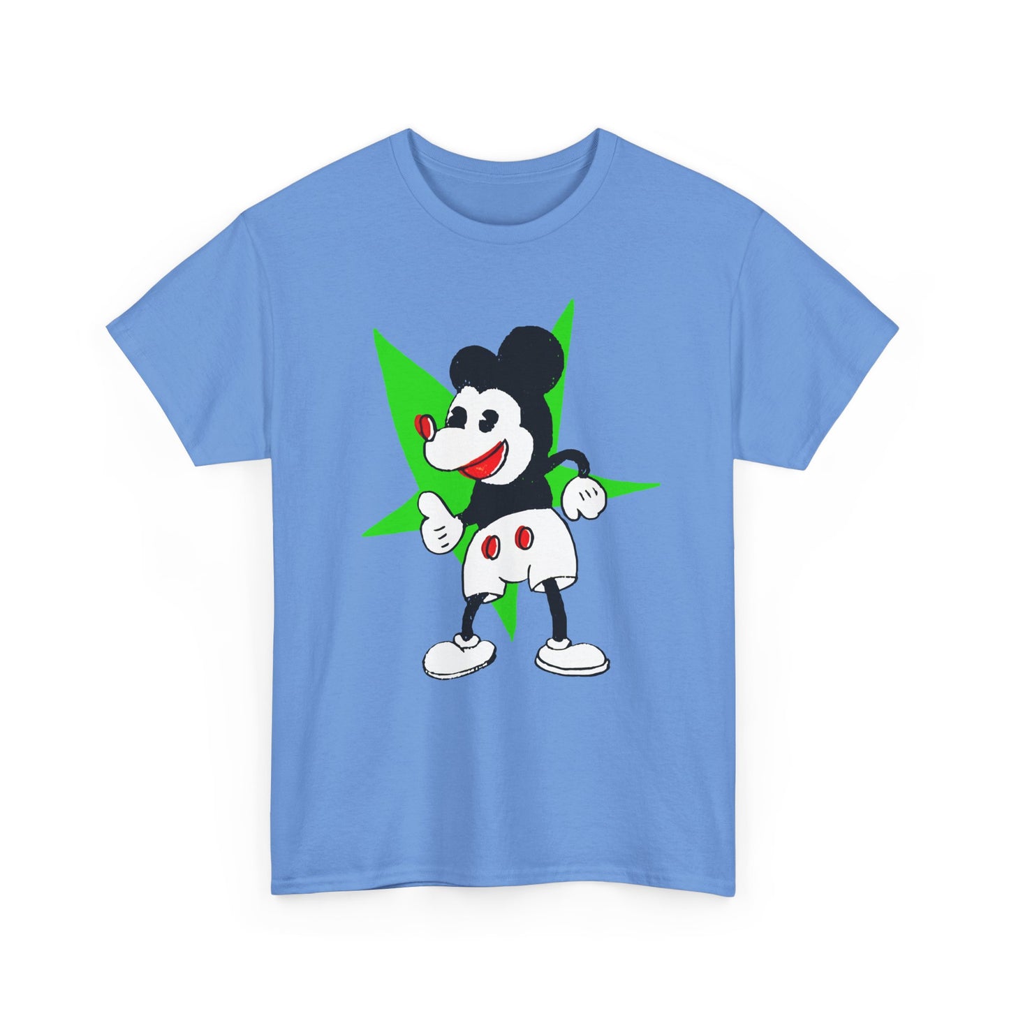 vintage japanese mickey with weird green star fan art tshirt