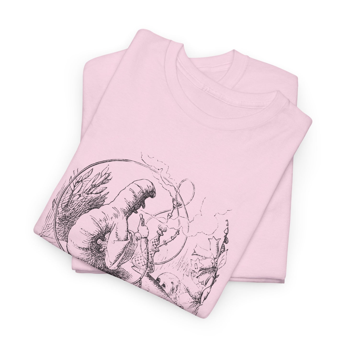 1865 alice's adventures in wonderland illustration by john tennial caterpillar tshirt