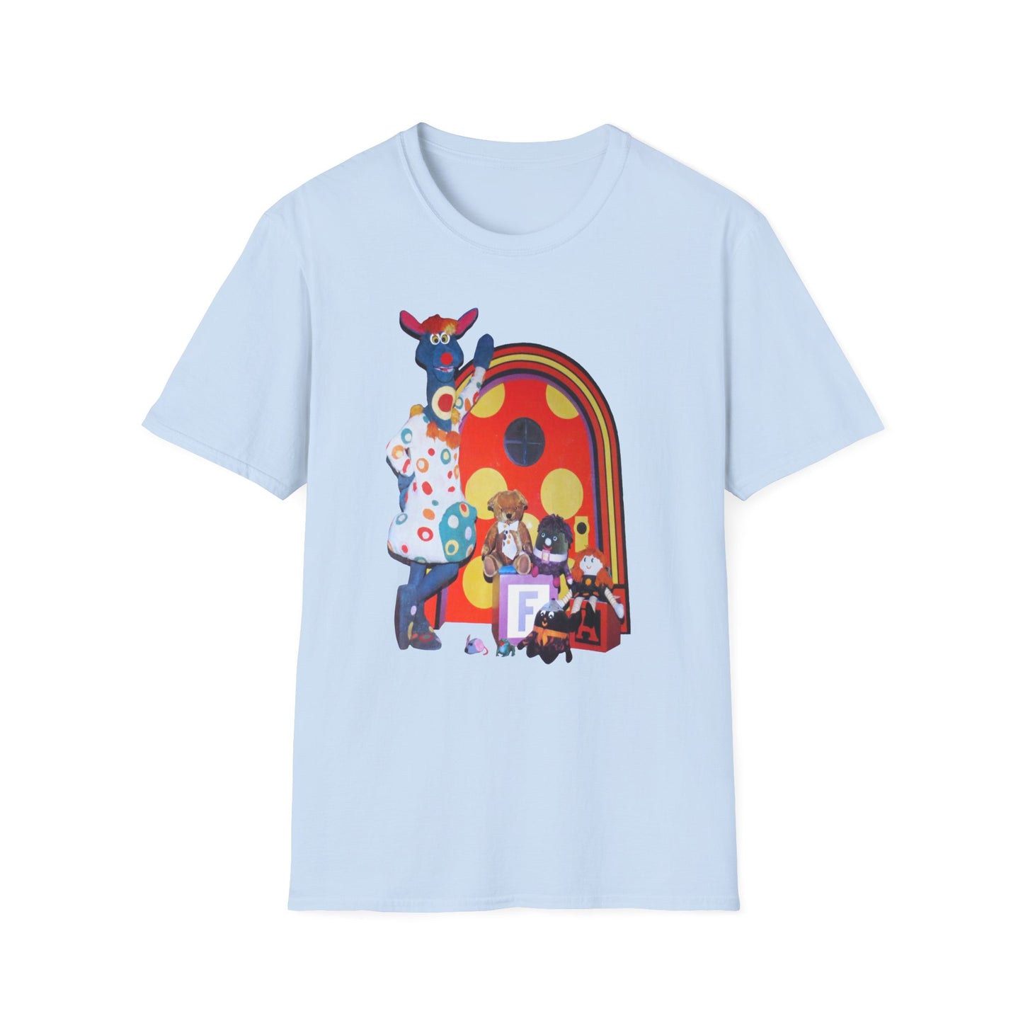 polka dot door 70's kids tv show tshirt