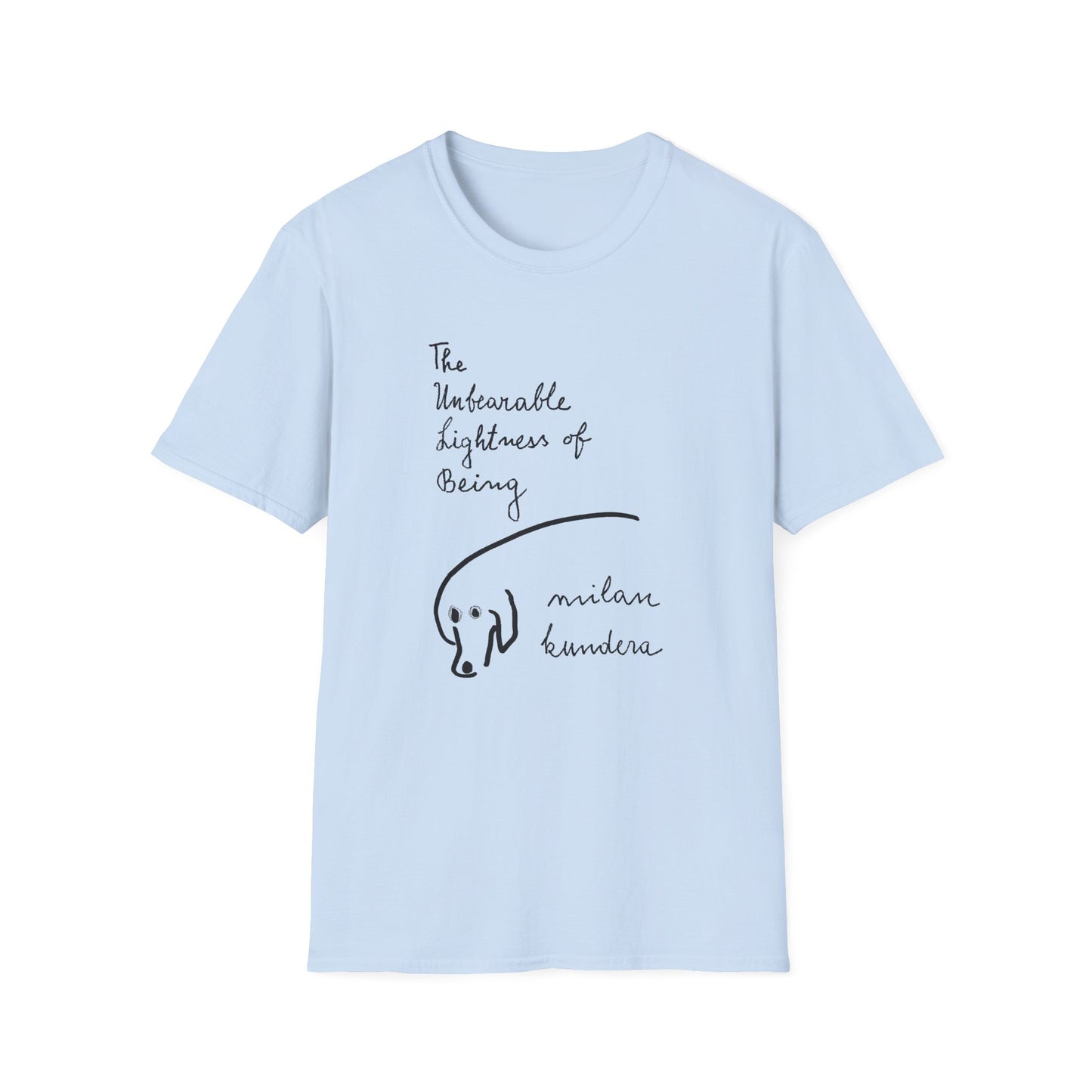 the unbearable lightness of being novel by milan kundera book cover tshirt