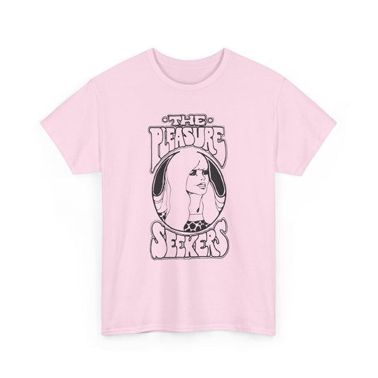 the pleasure seekers 1960s detroit rock n roll band tshirt