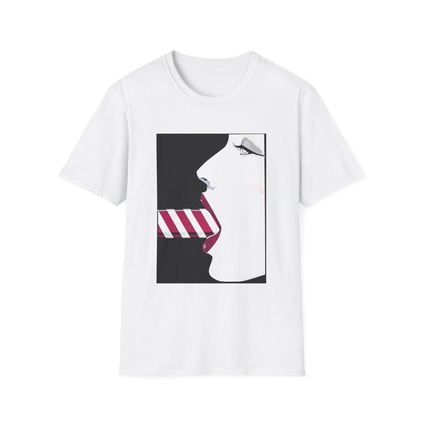 patrick nagel candy cane tshirt