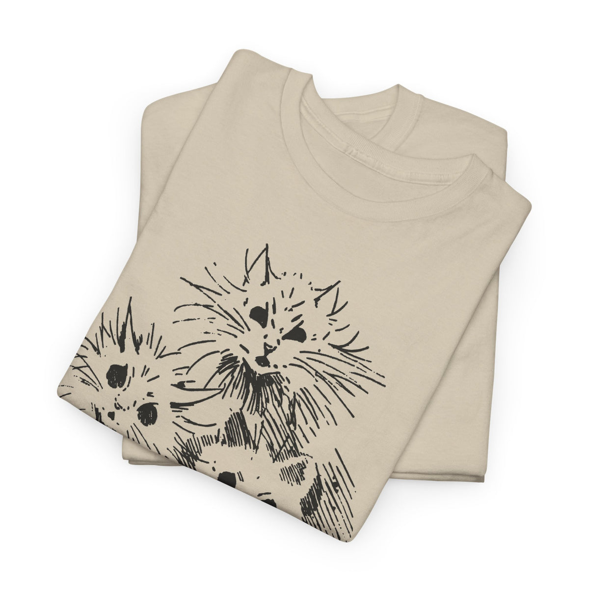 louis wain ghost cats sketch edit tshirt