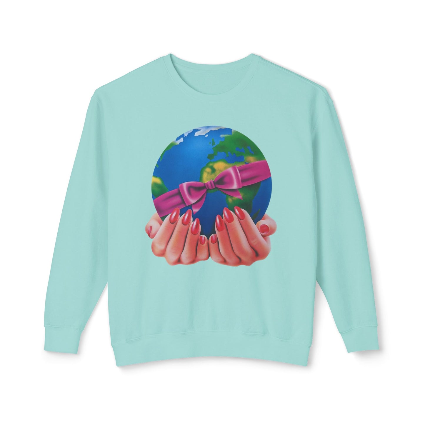1980s graphic from a greeting card "i'd give you the world" 100% cotton sweatshirt